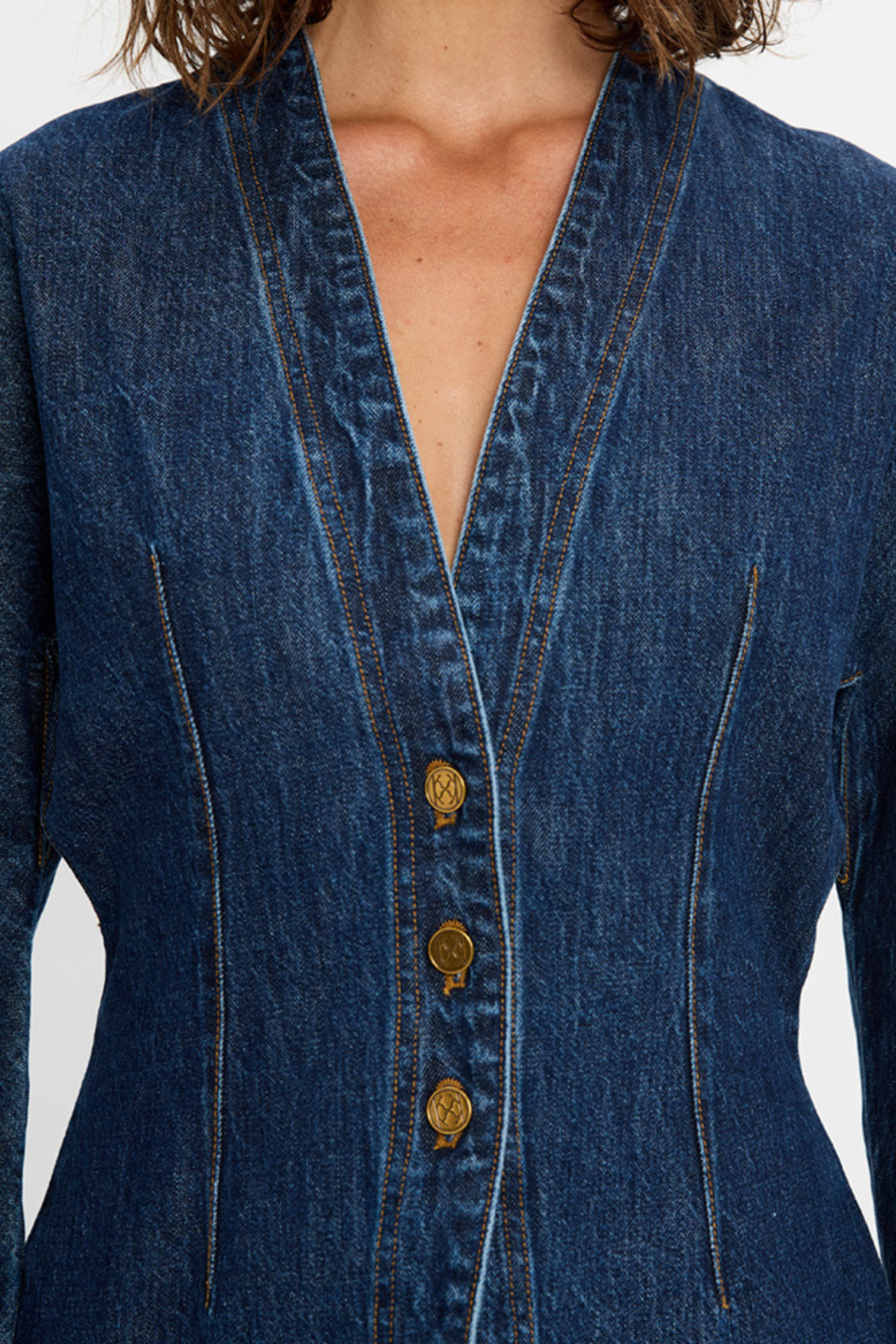 Jessica Denim Barrel Jacket - Dark