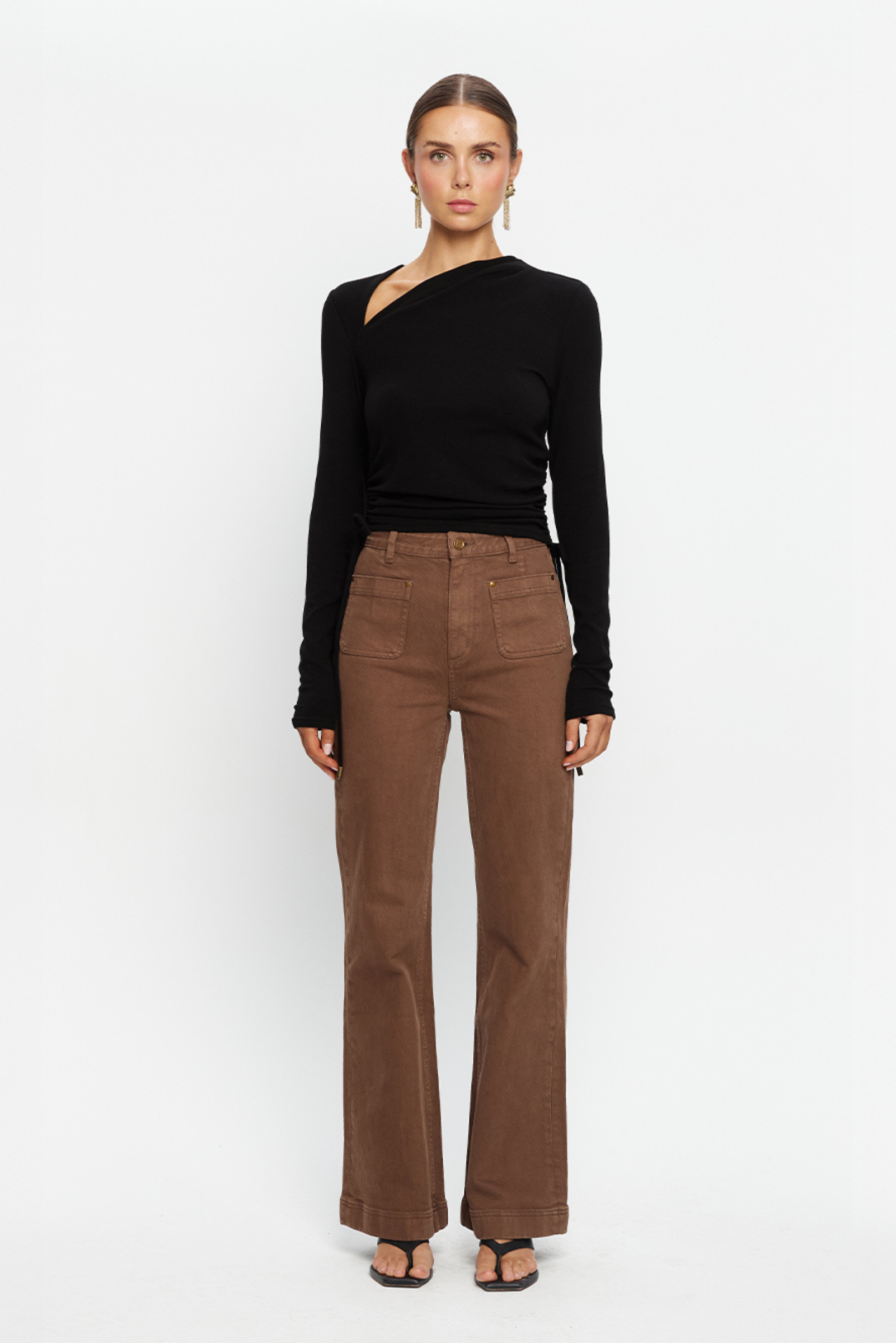 Annika Jersey Top - Black