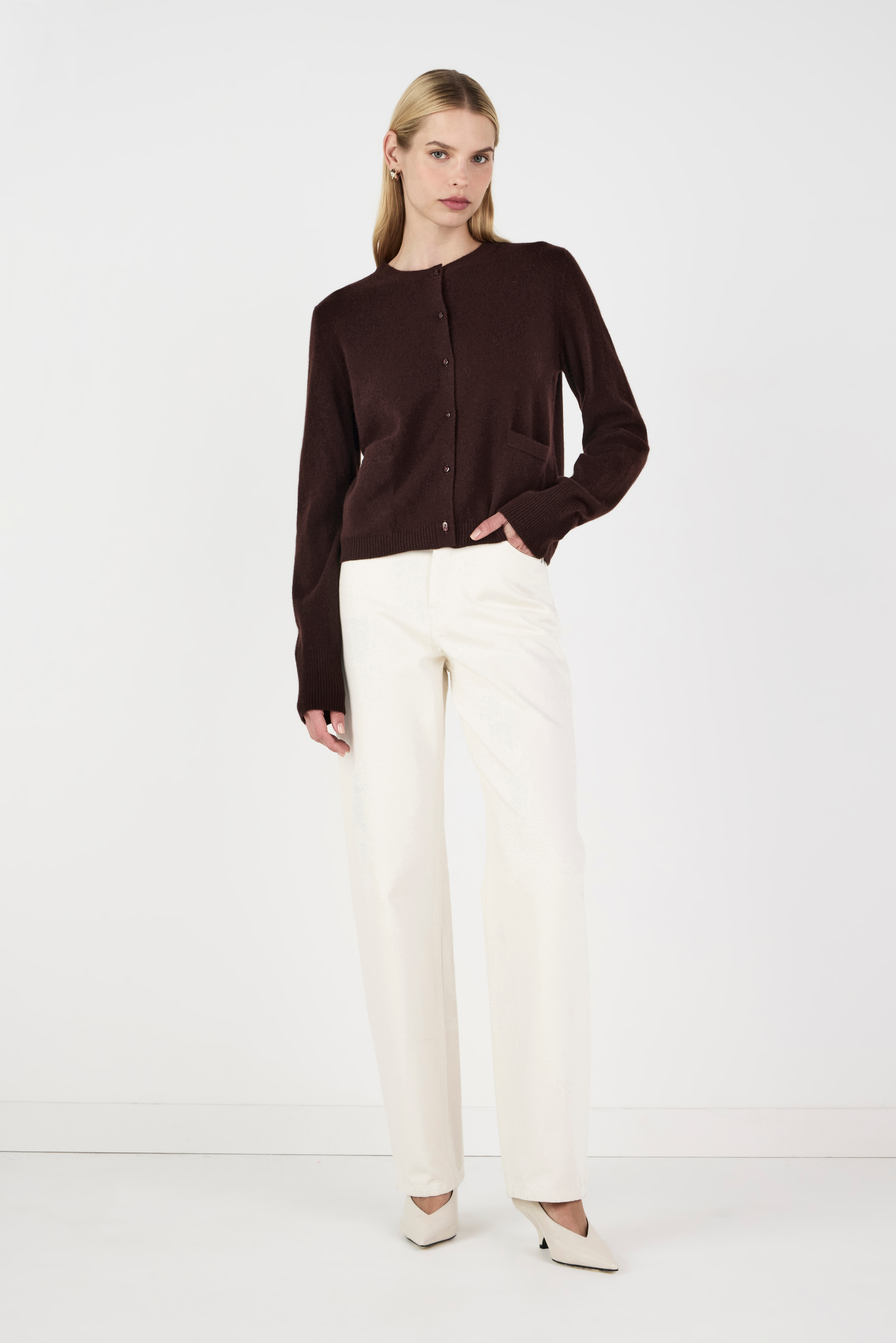 Dolly Cashmere Cardigan - Cognac