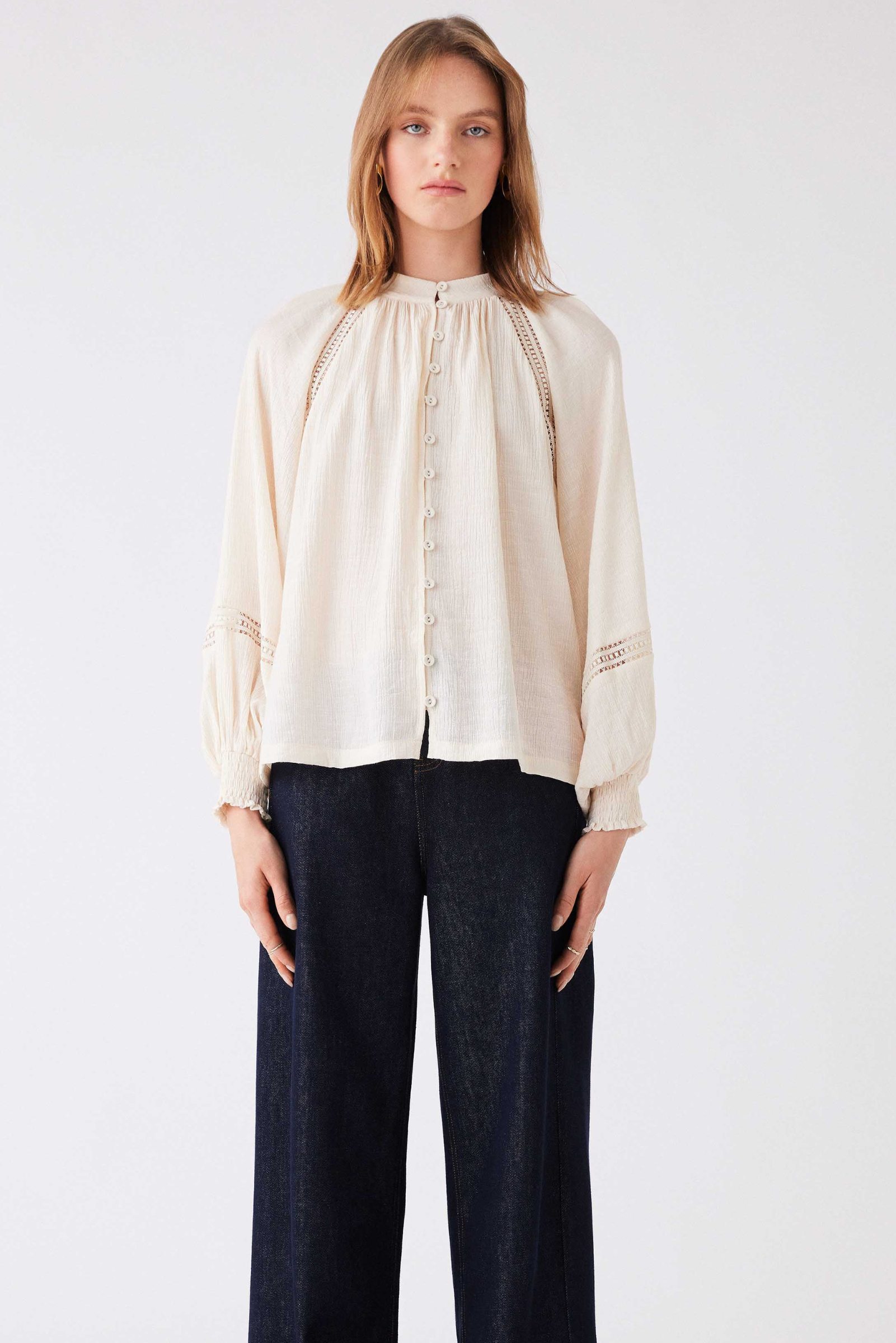 Jupiter Lace Blouse - Ivory