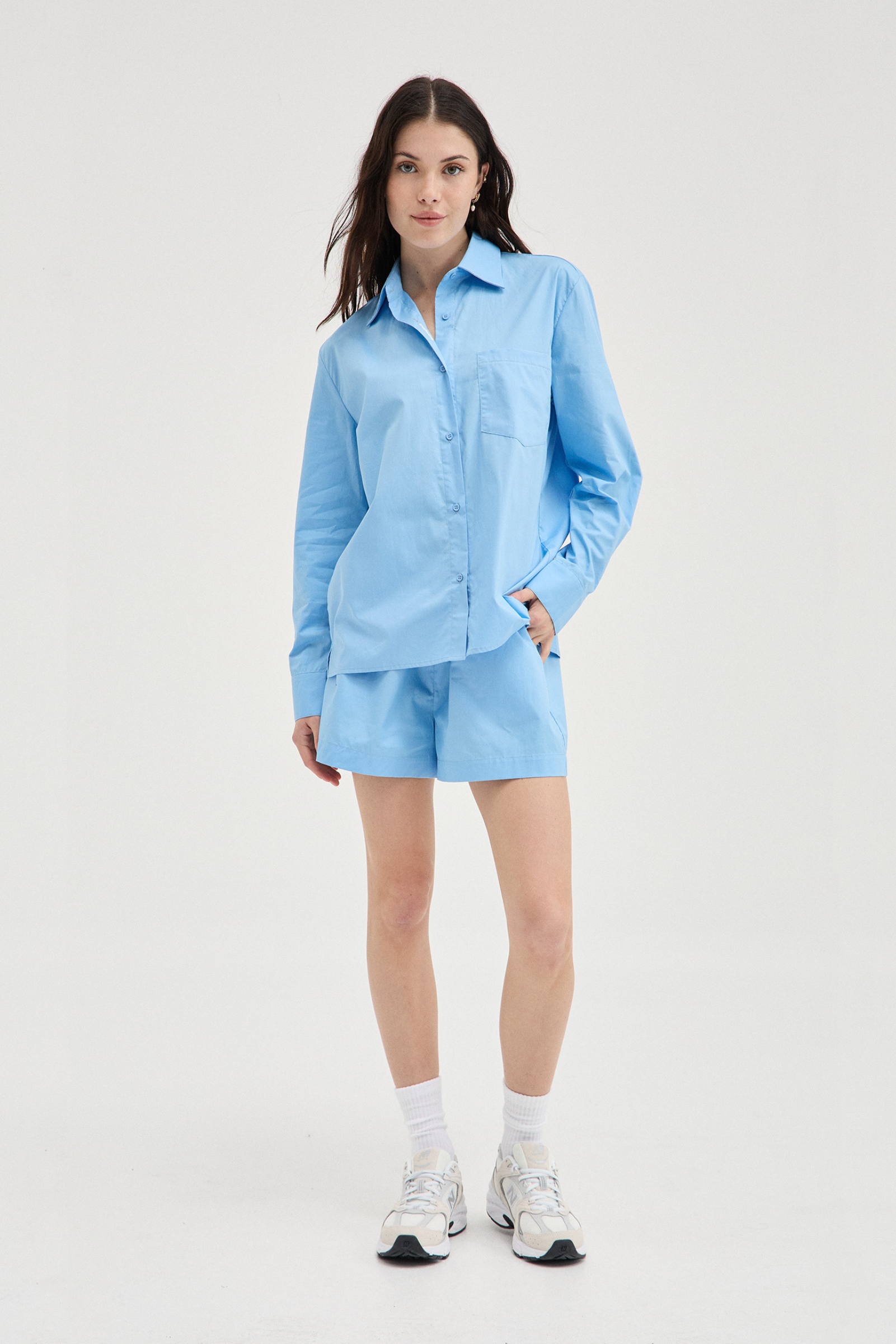 Cotton Shirt - Blue