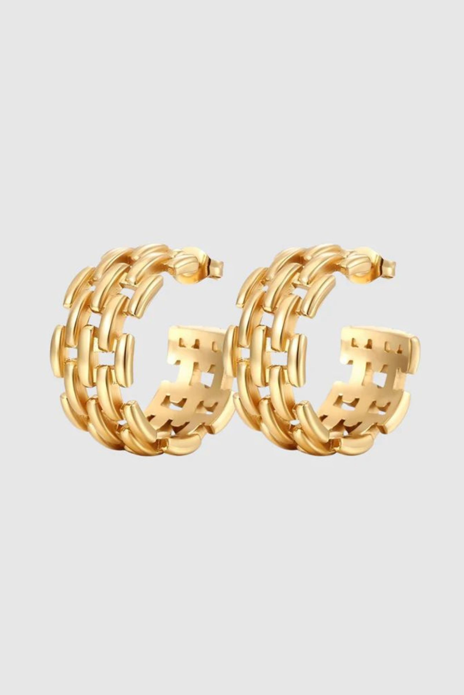 Chain Earrings - Gold