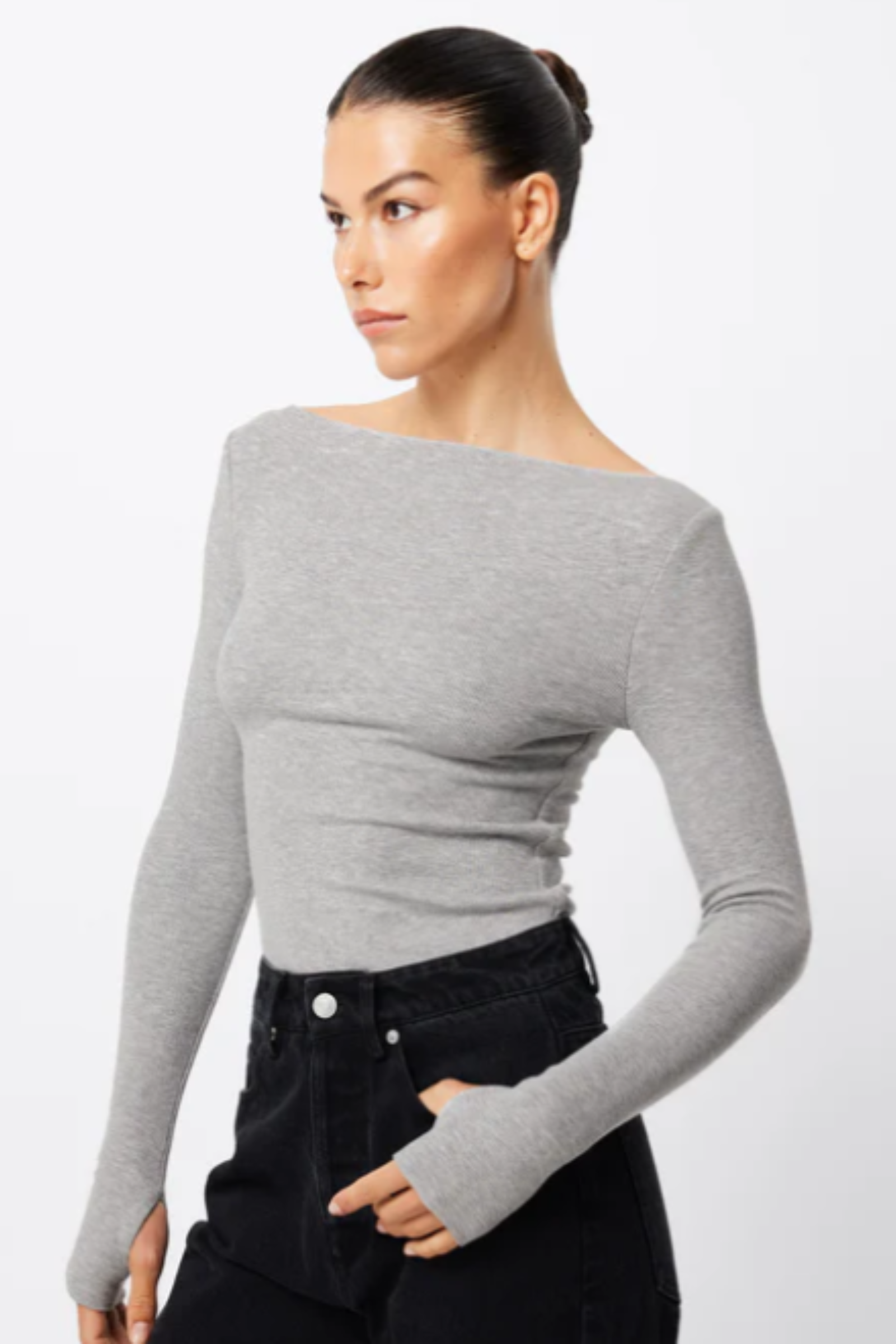 Camden Top - Grey Marle