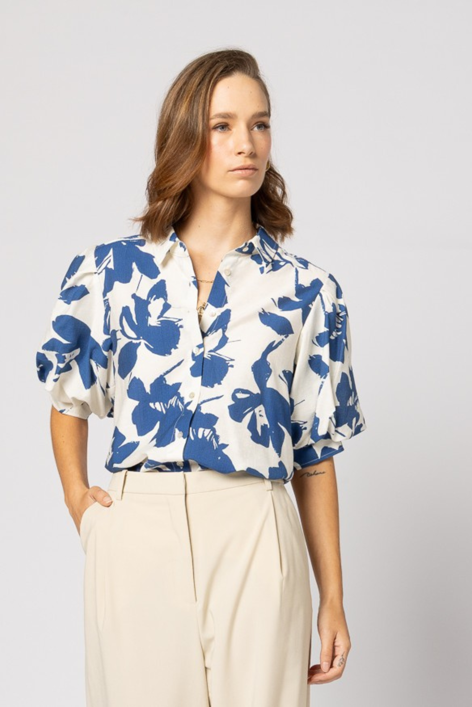 Haven Shirt - Blue Floral