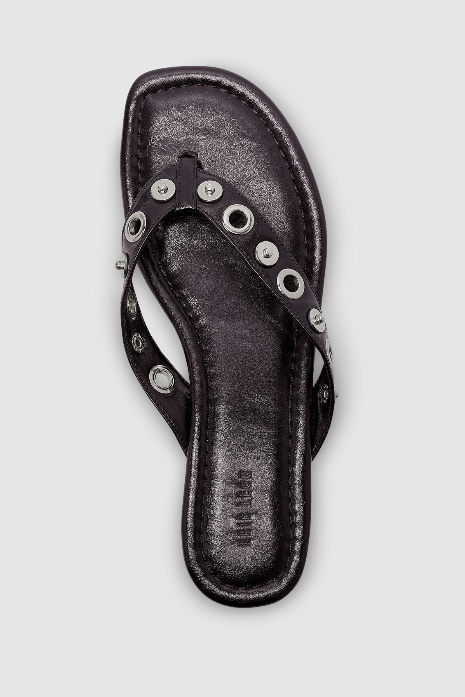 Eyelet Sandal - Burnt Coffee