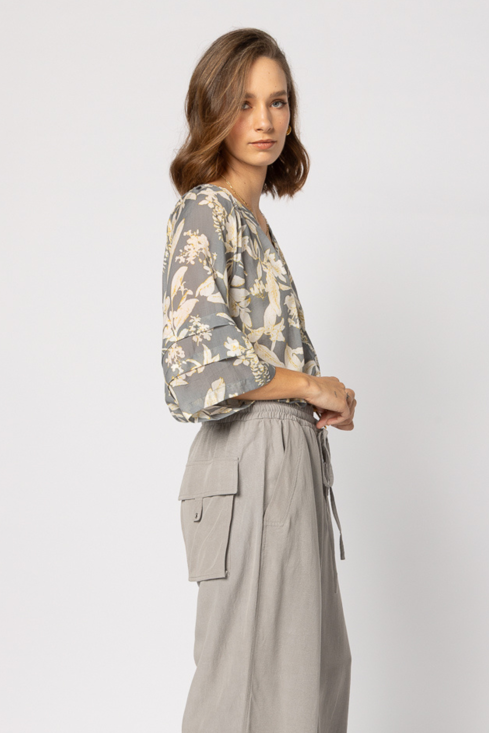 Frond Blouse - Dusk Floral
