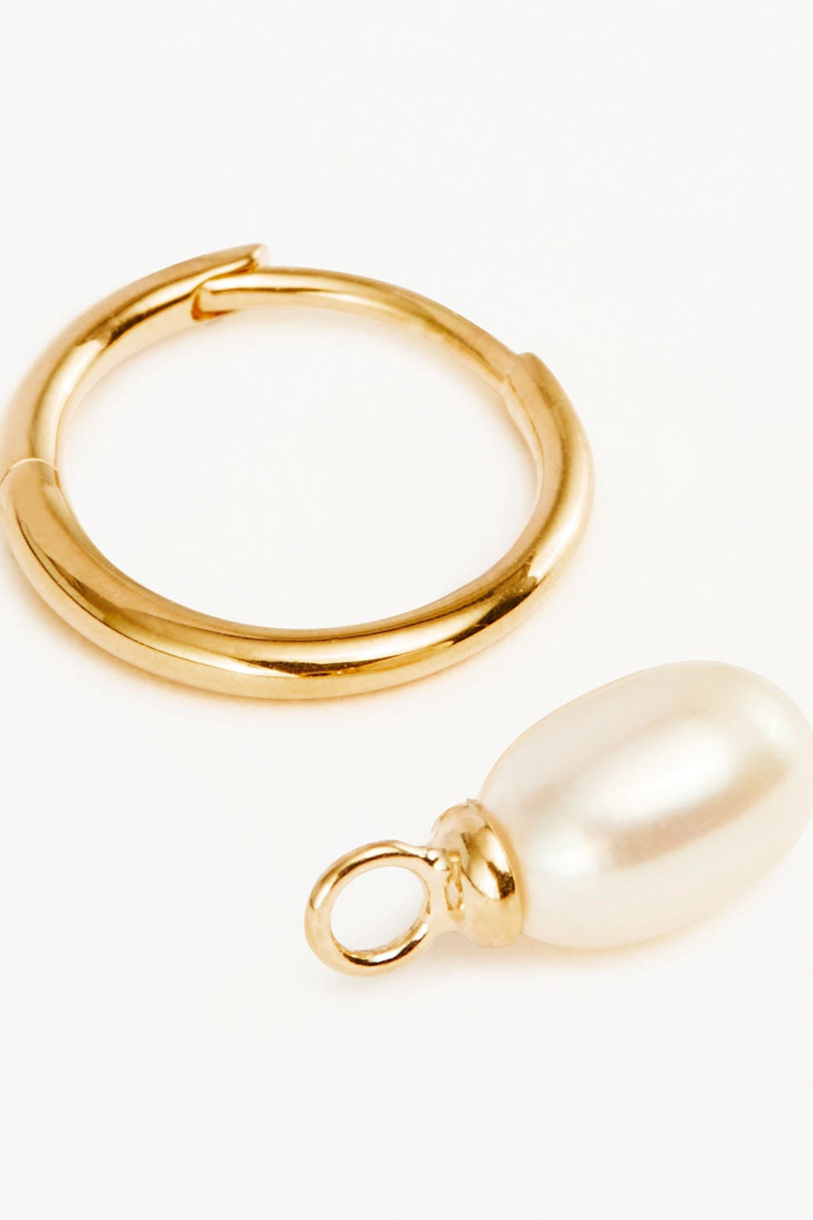 Live In Peace Hoop Earrings - Gold