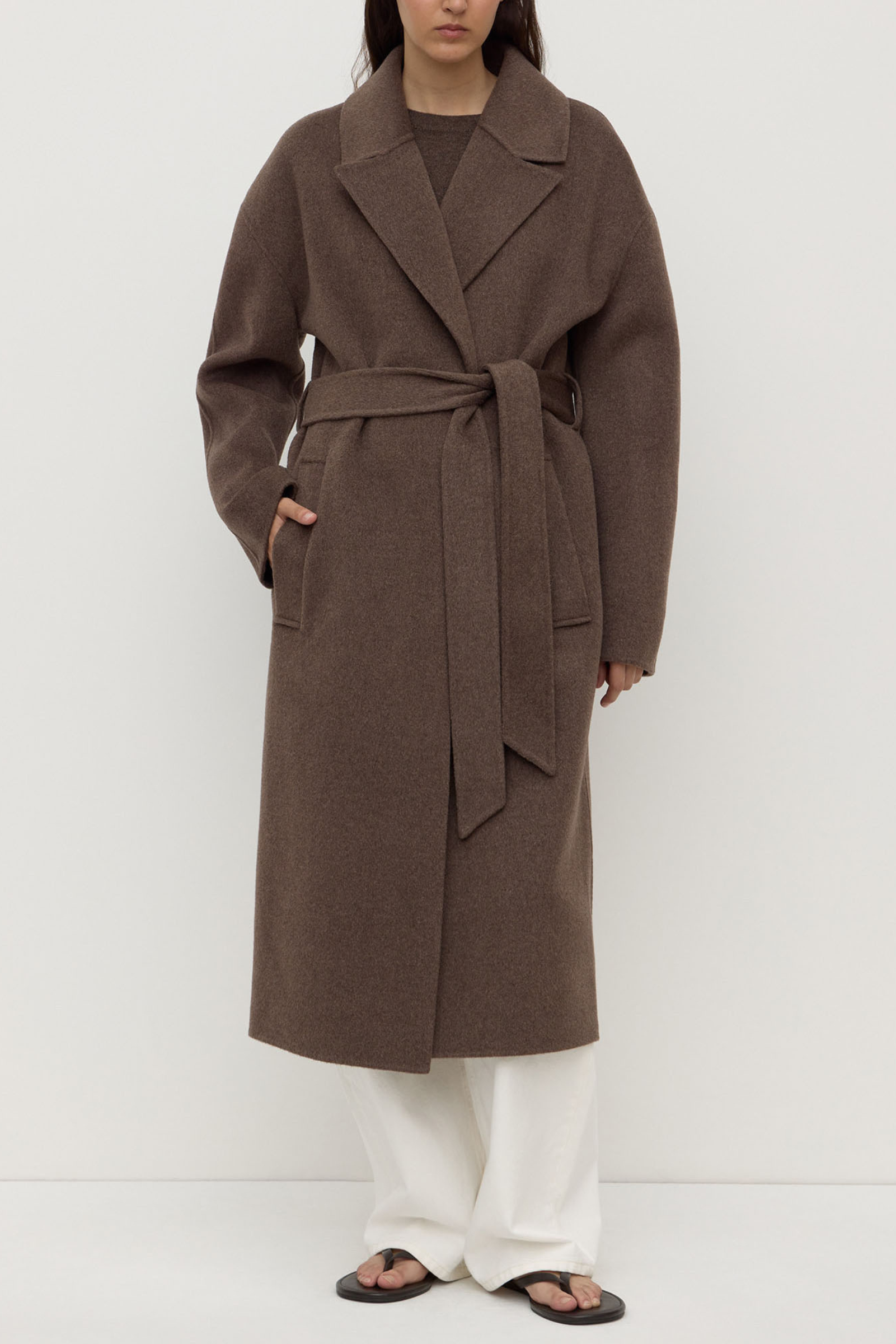 Ivy Wool Coat - Cocoa Marle