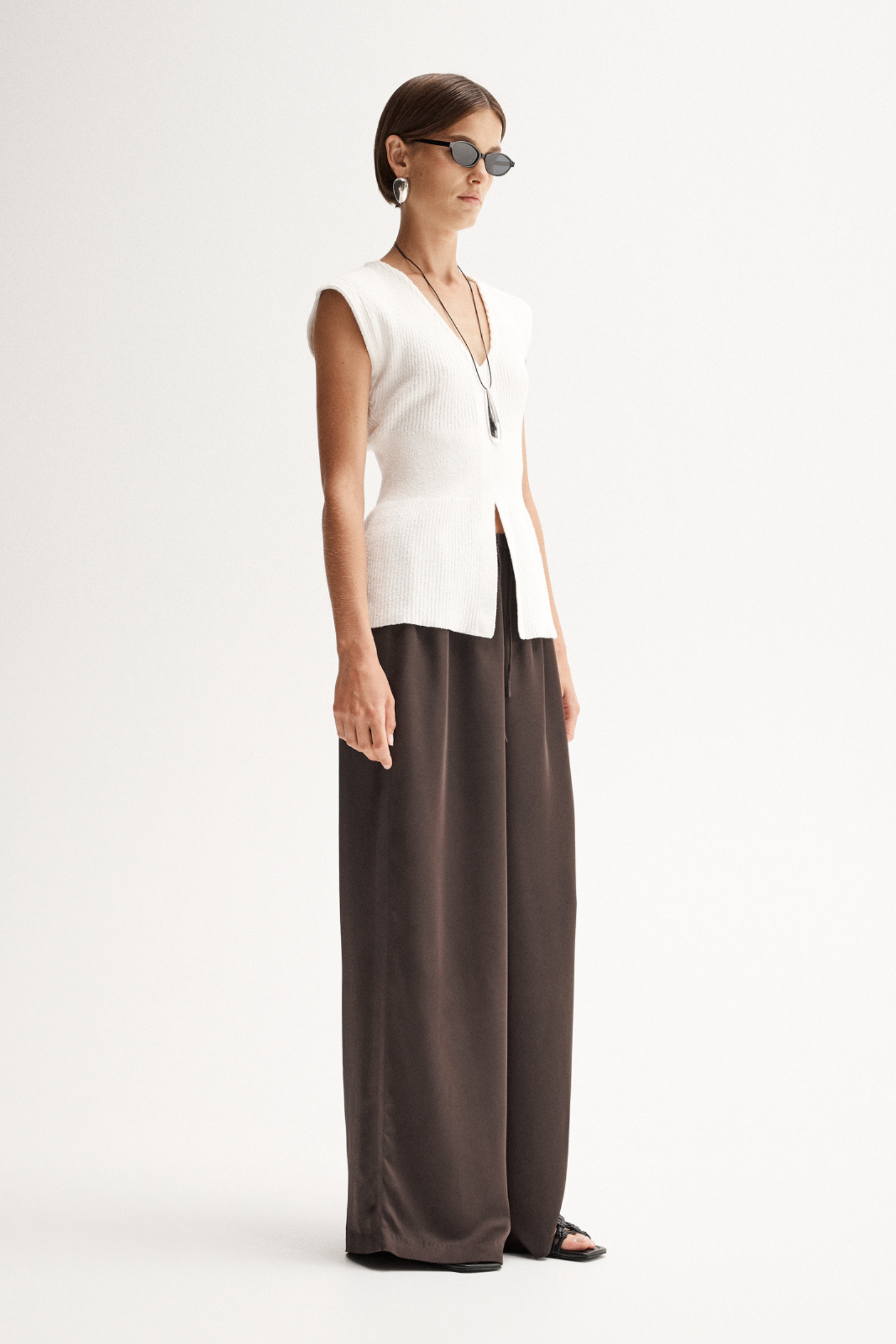 Santori Knit Top - White