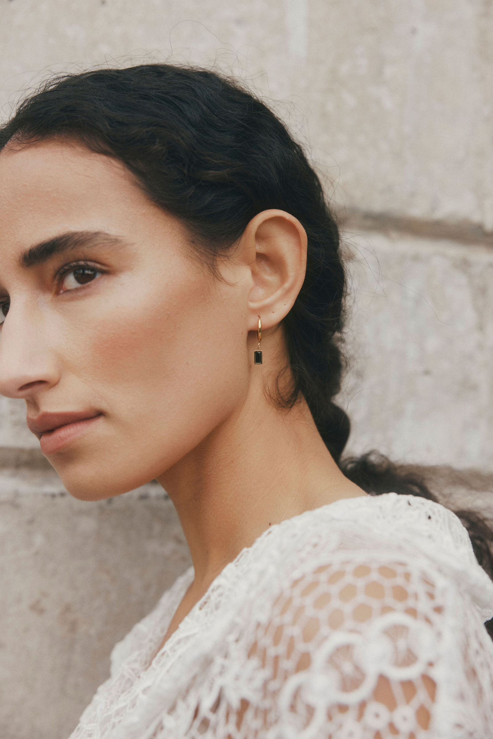 Maeve Earrings - Gold/Black
