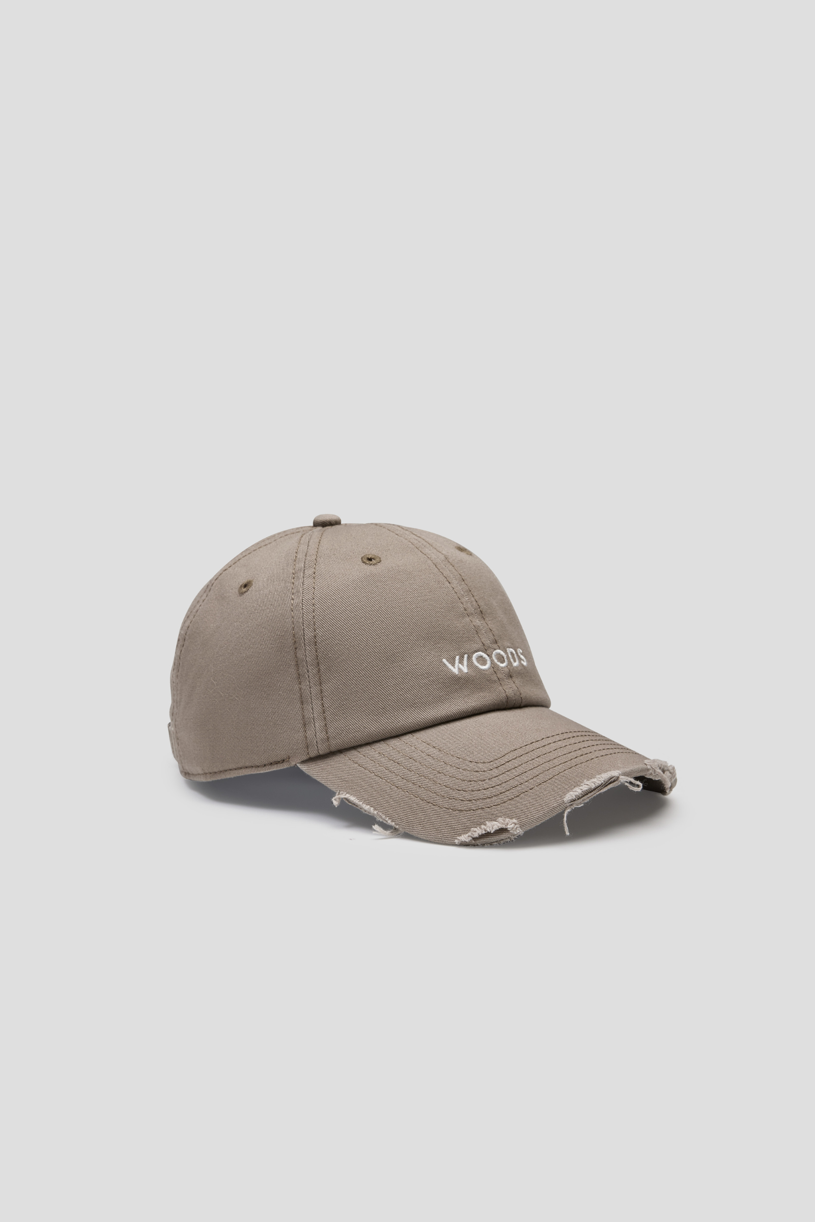 Woods Distressed Cap - Latte