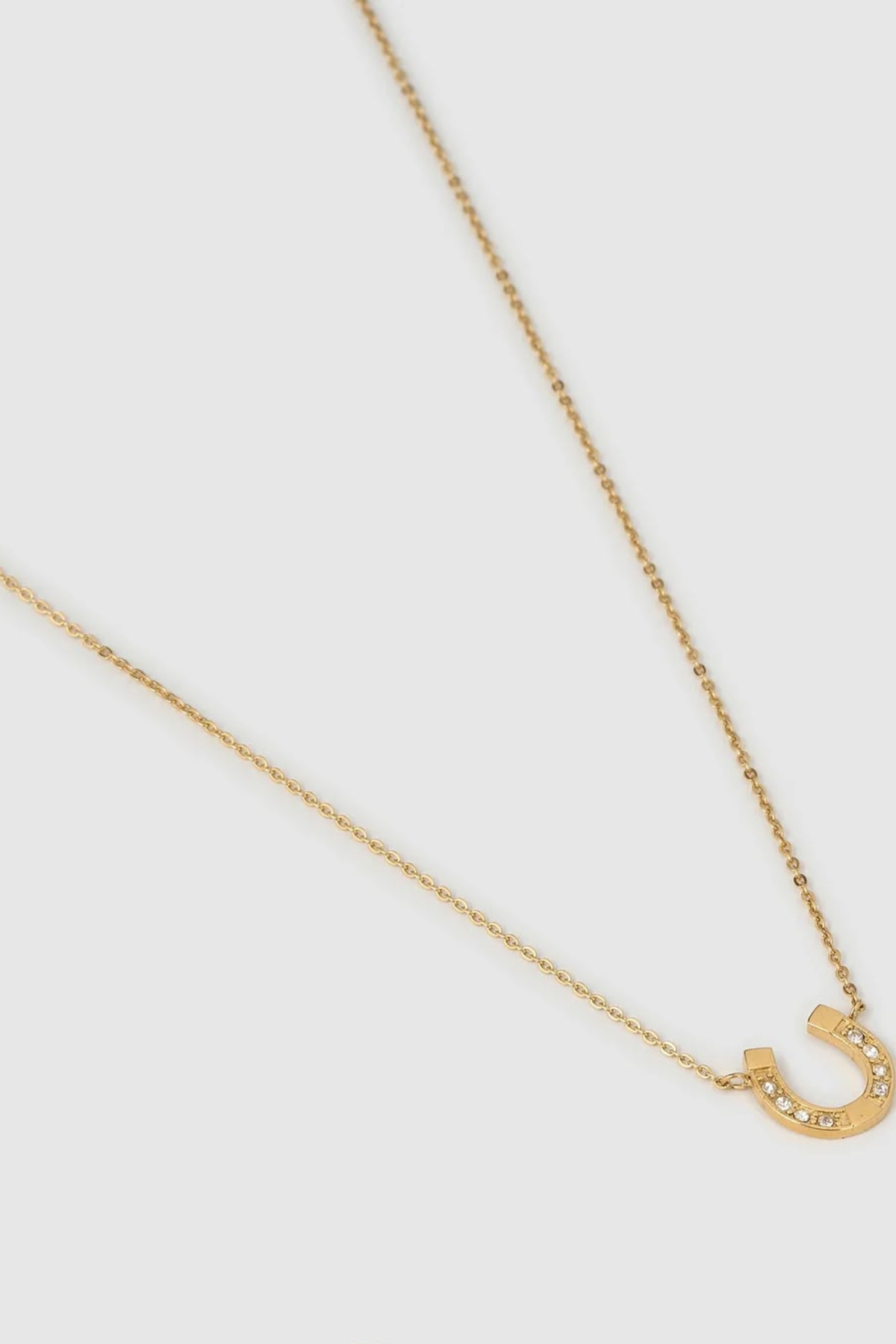 Lucky Horseshoe Necklace - Gold