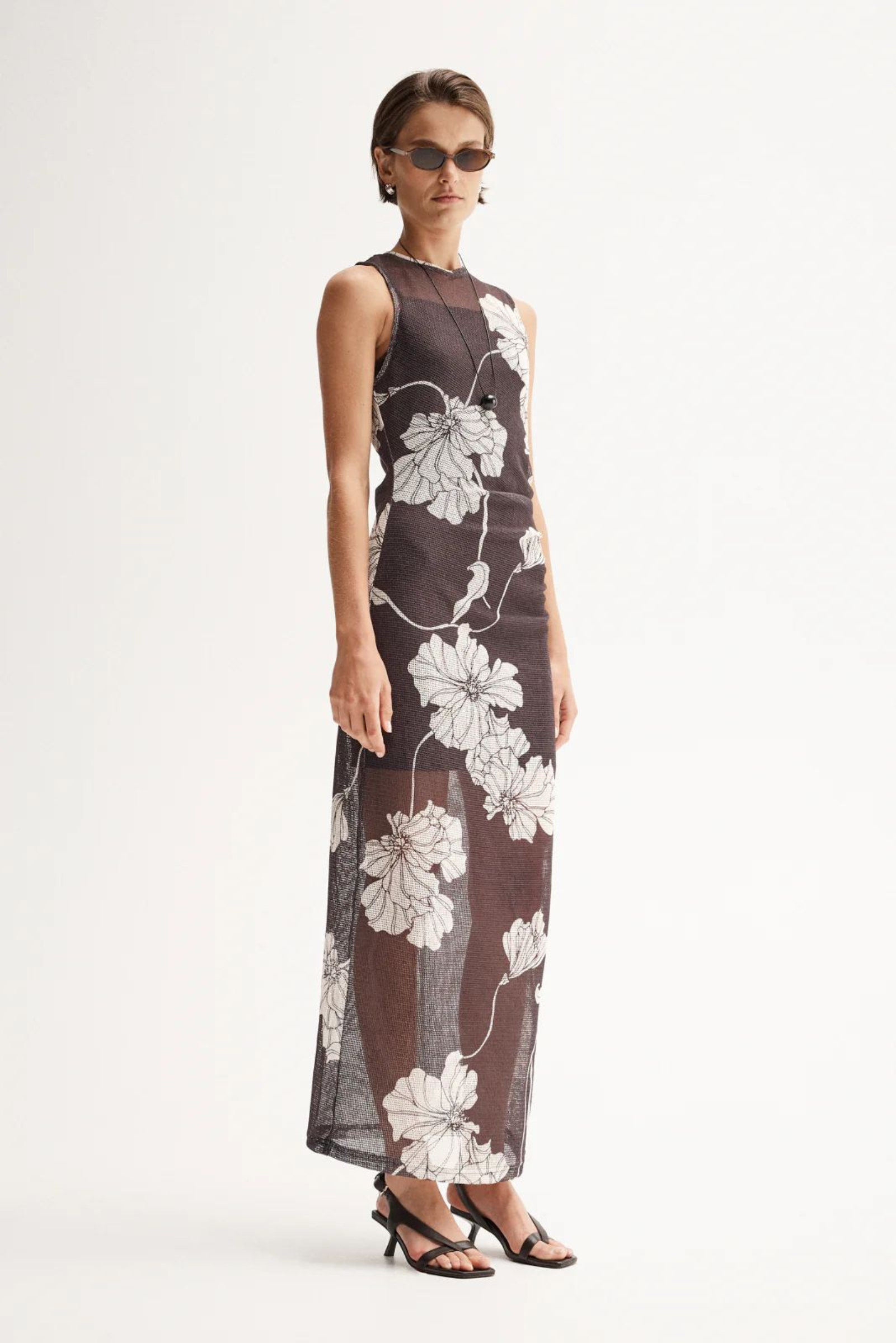 Lilian Maxi Dress - Chocolate Floral