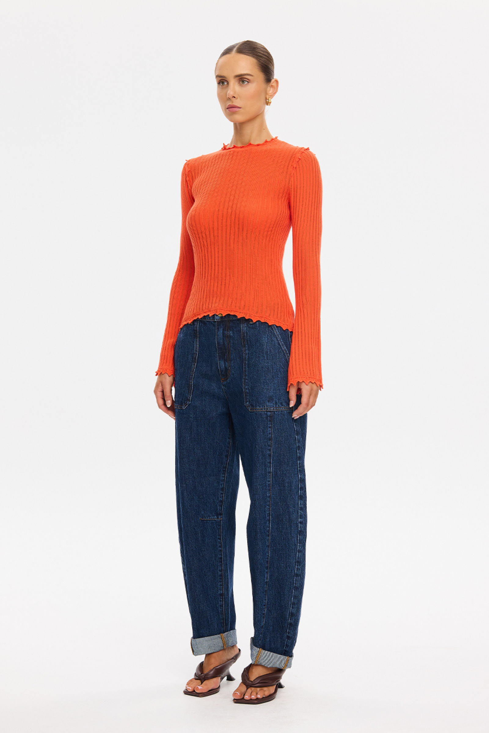 Diana Knit Top - Grapefruit