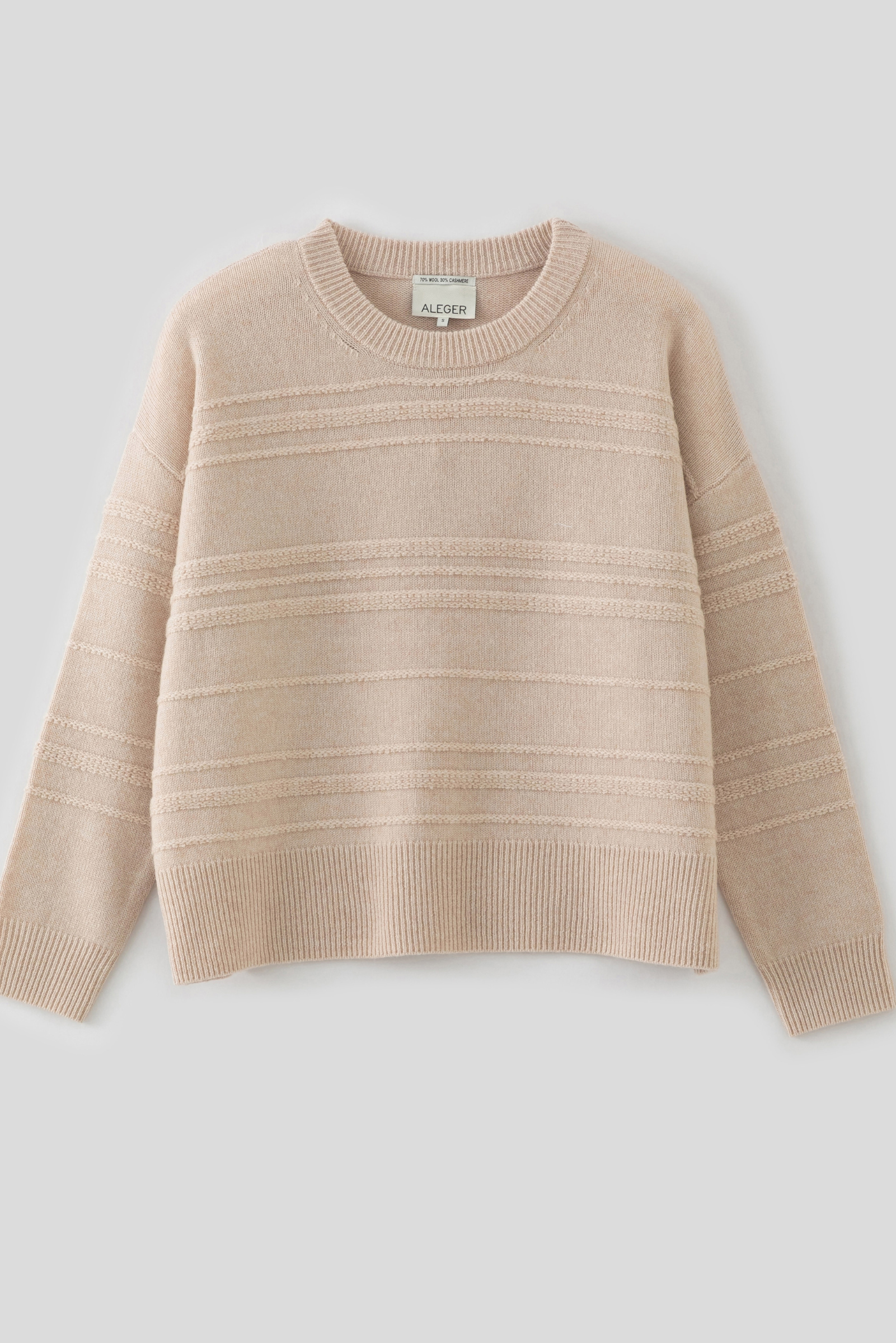 Cashmere Blend Pullover N330W - Shell Beige