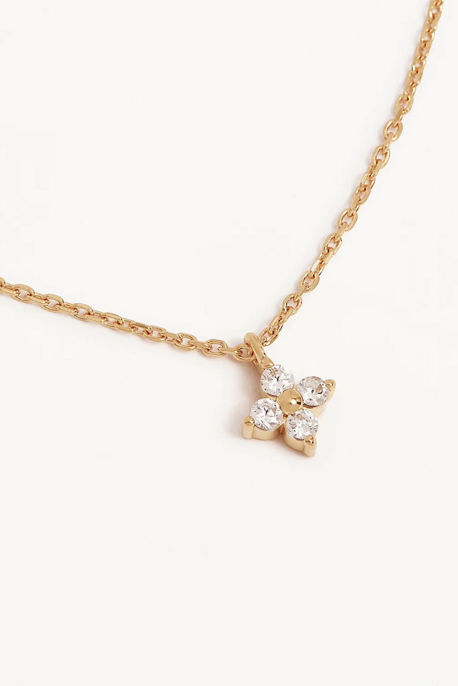 Crystal Bloom Necklace - Gold