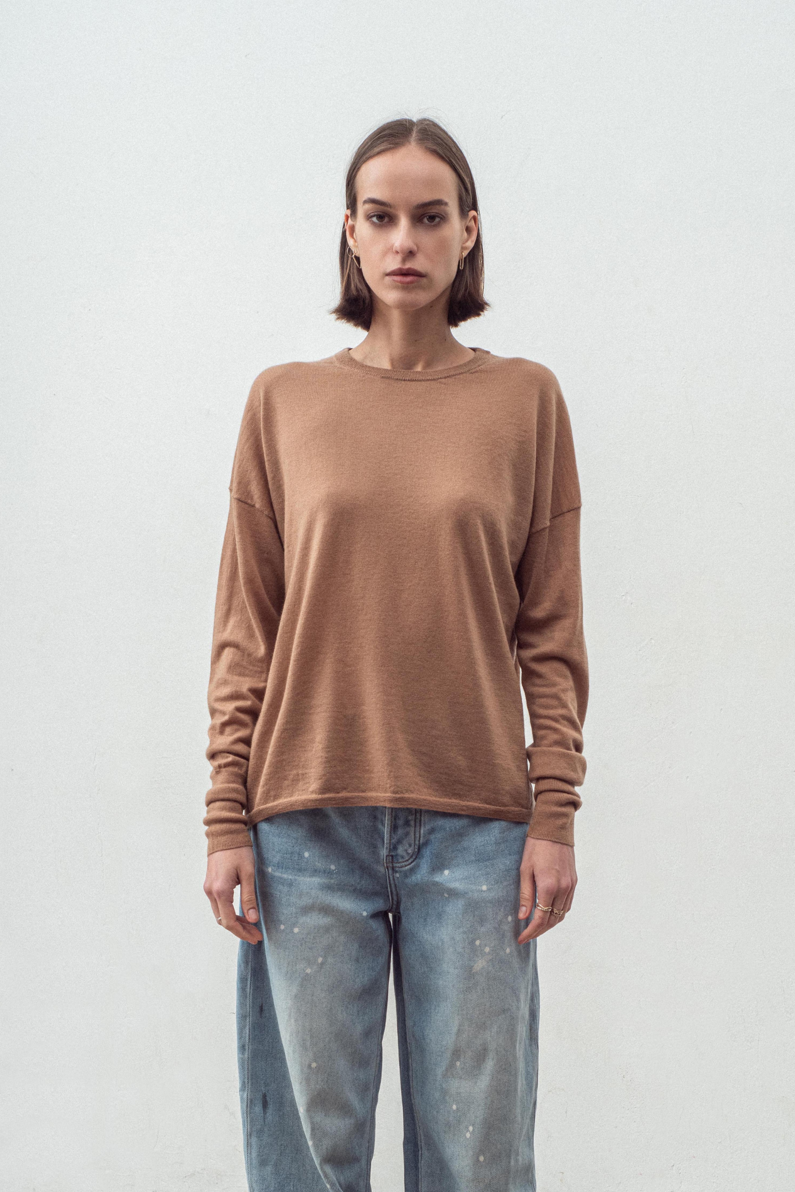 Cashmere Blend Pullover N.316M - Spice