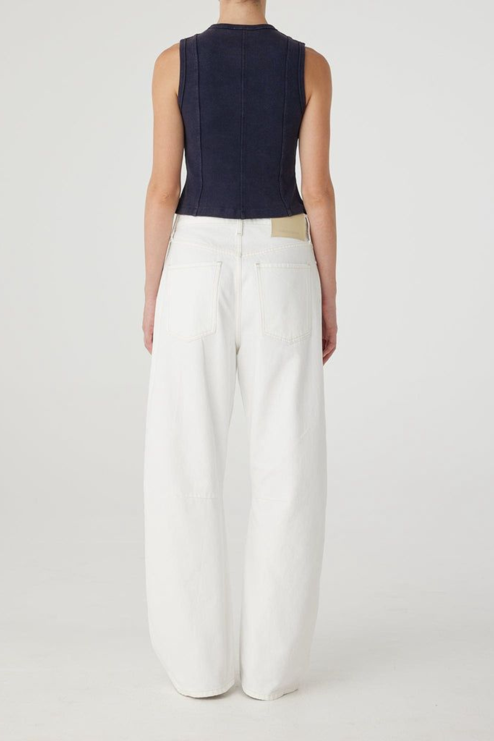 Vera Barrel Leg Jeans - White