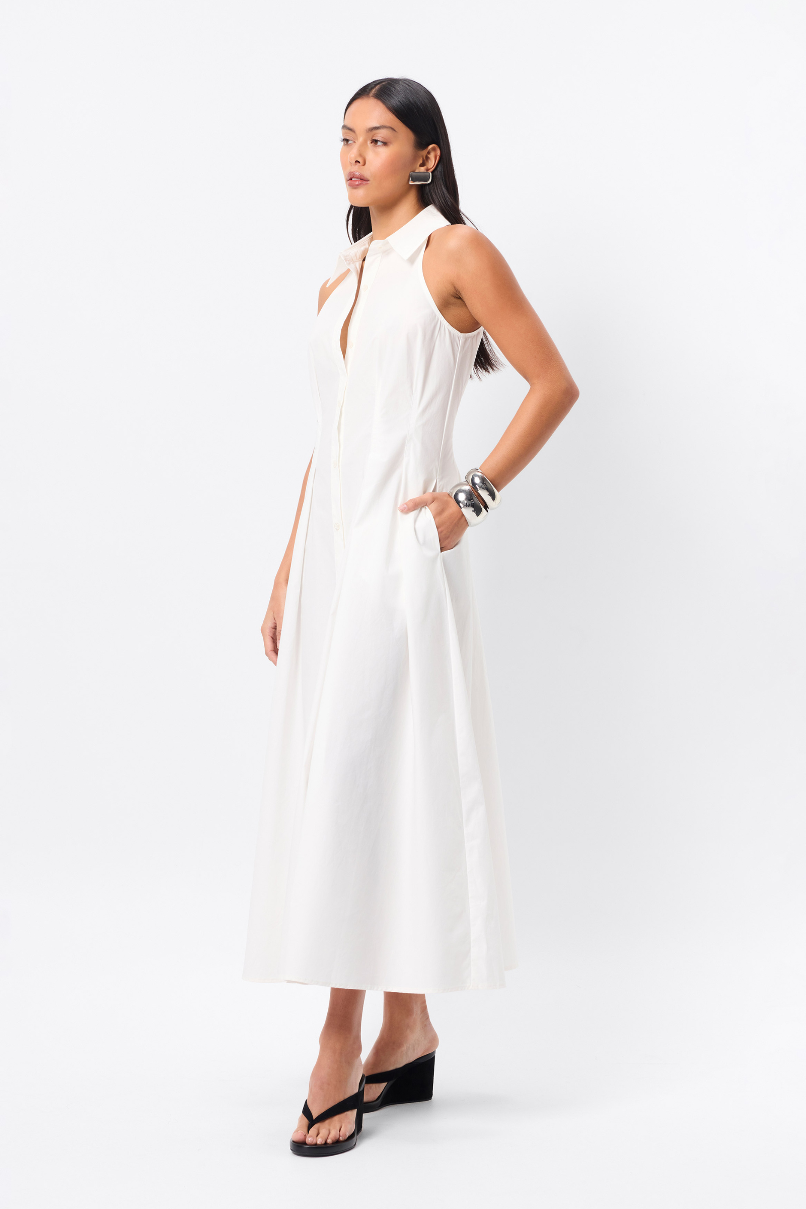 Roam Dress - White