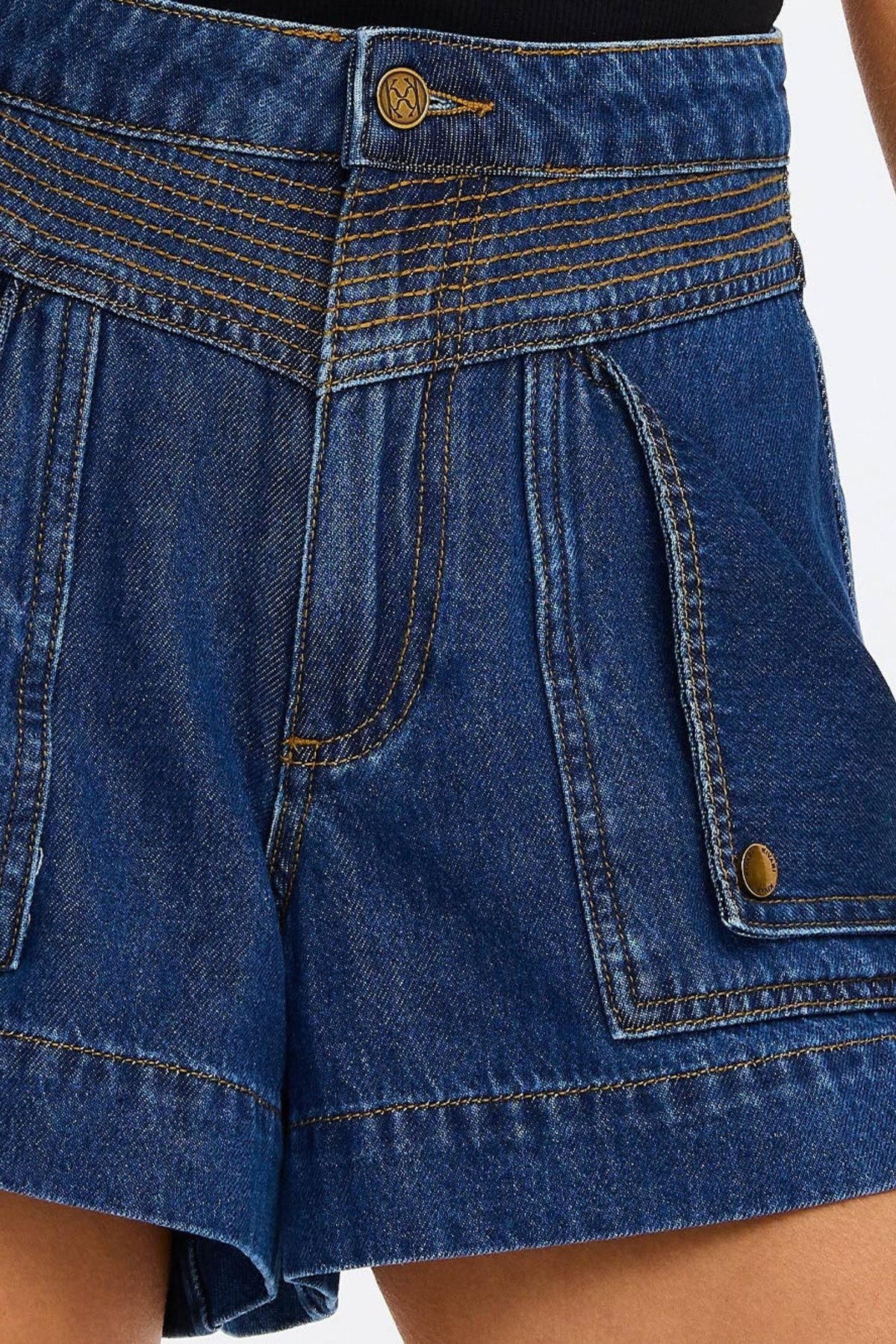 Celene Denim Shorts - Indigo