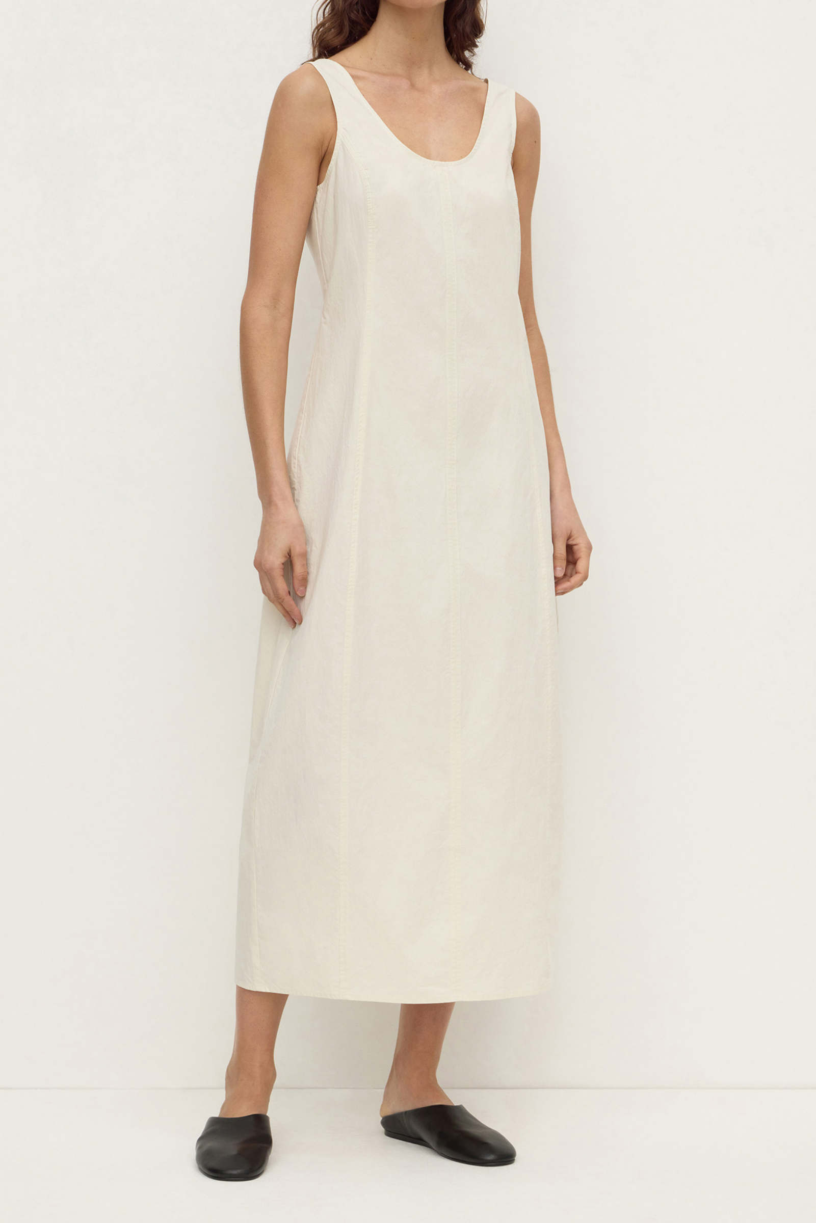 Cecelia Cotton Barrel Dress - Rice