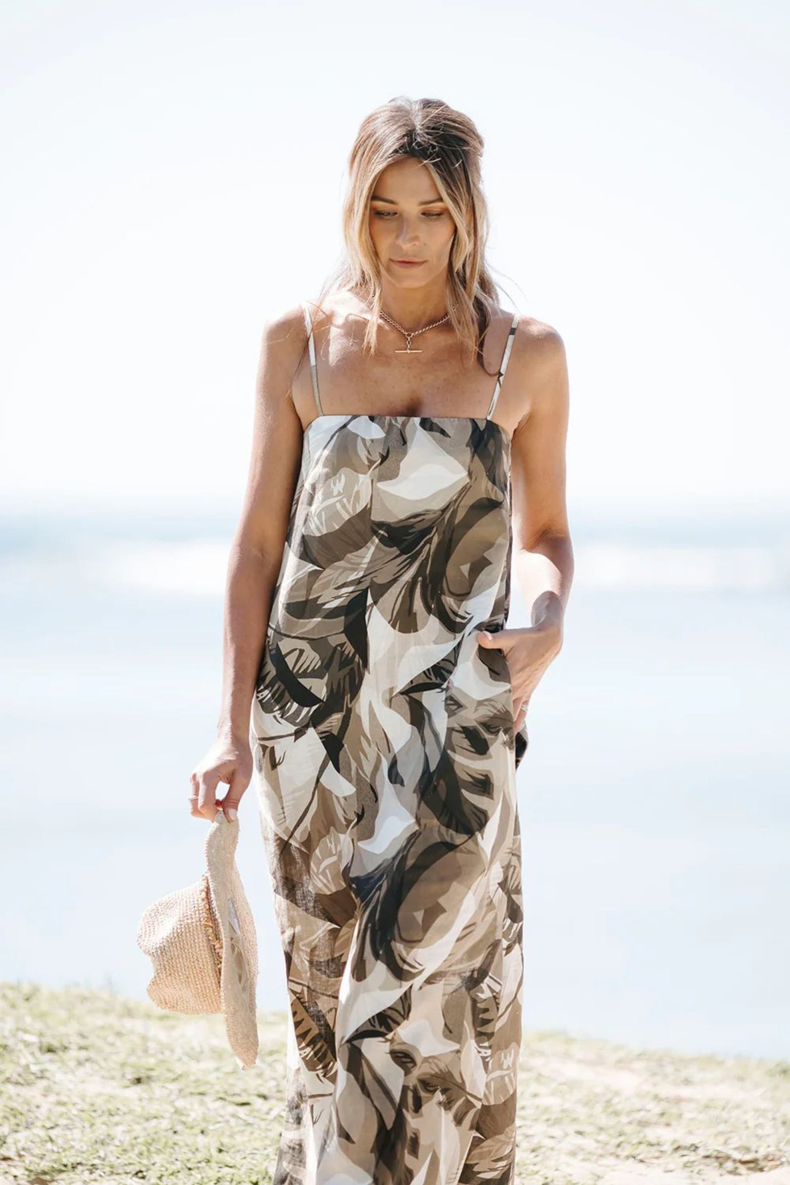 Sun Palm Maxi Dress