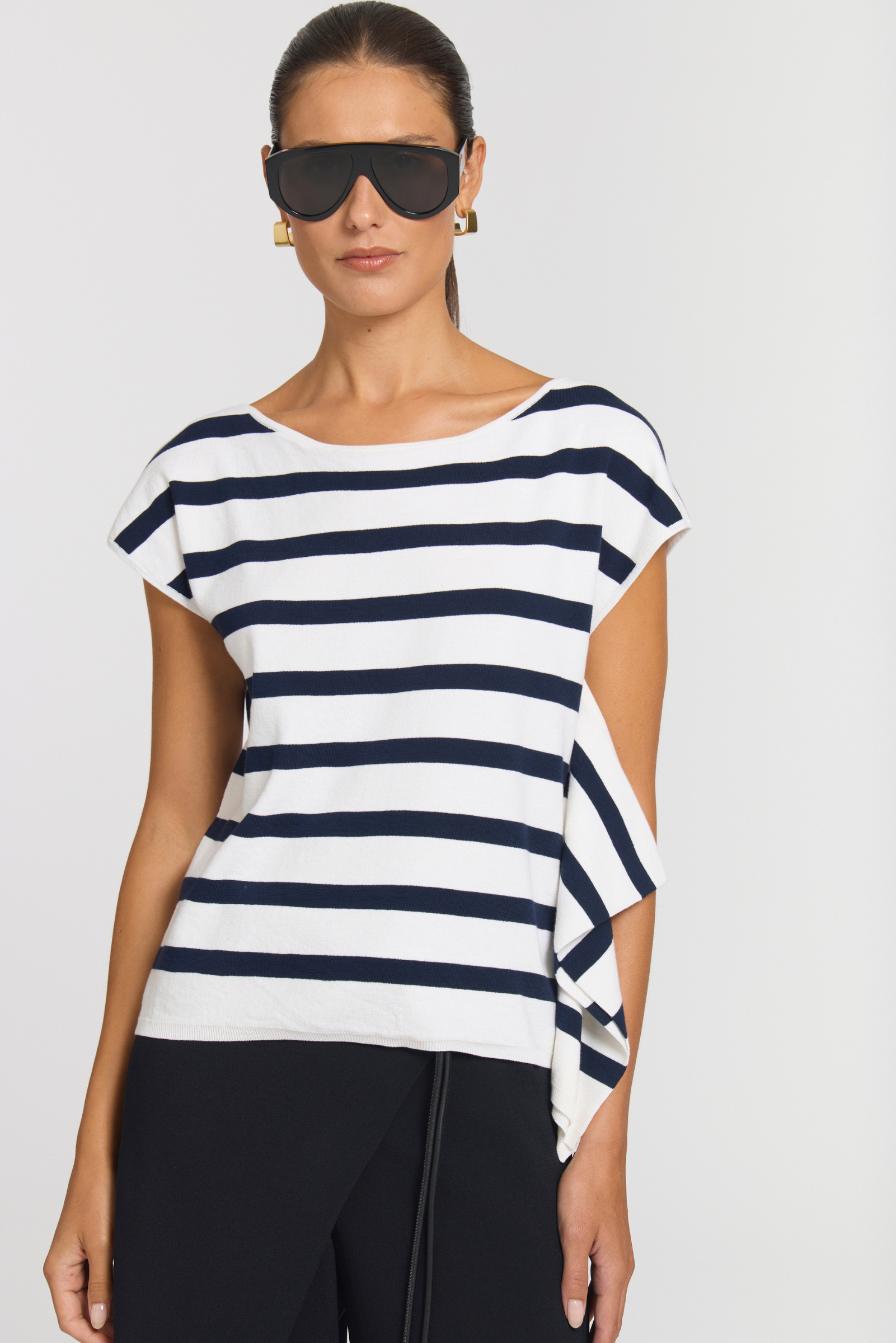 Villain Top - Blue Stripe