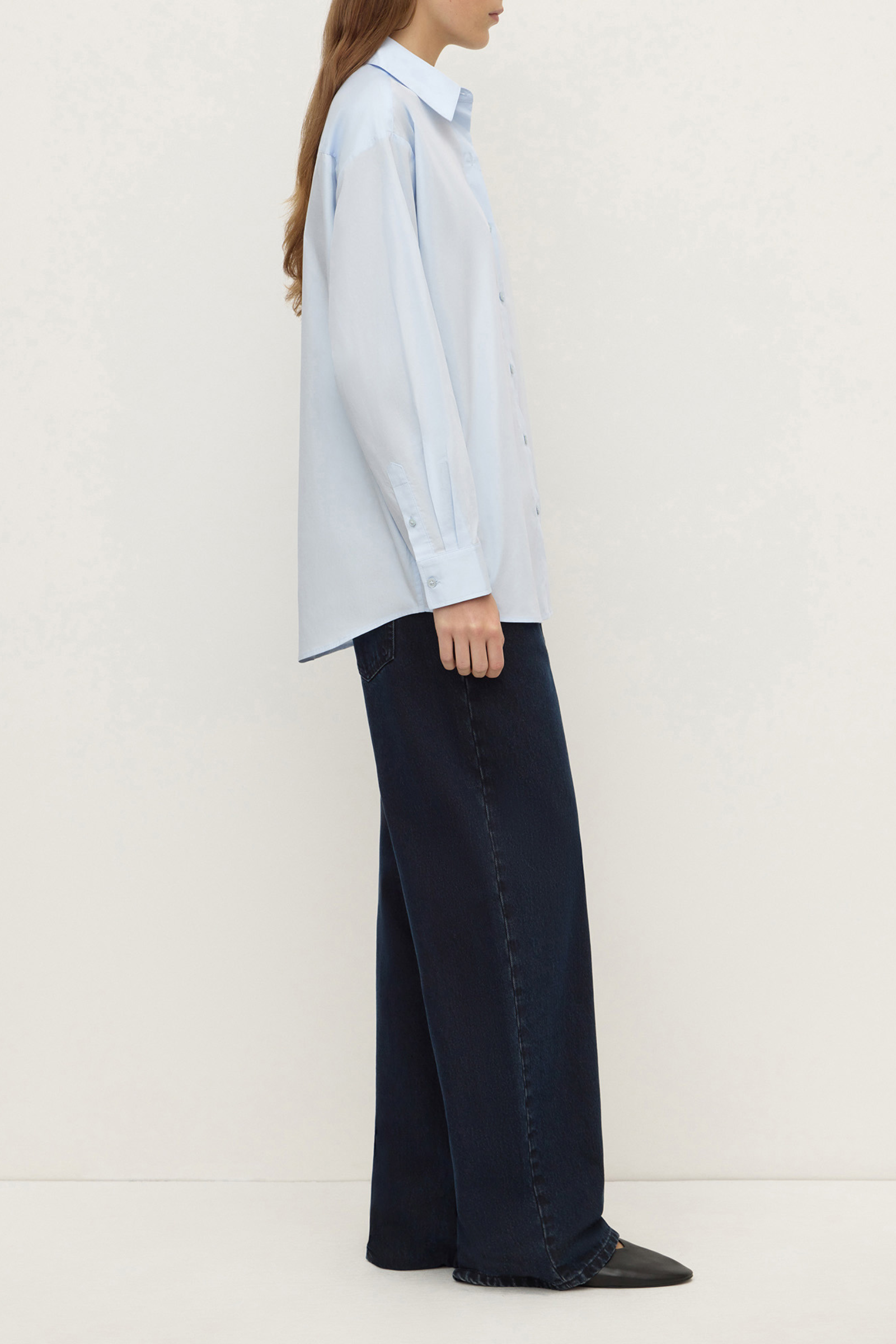 Micha Poplin Shirt - Powder Blue