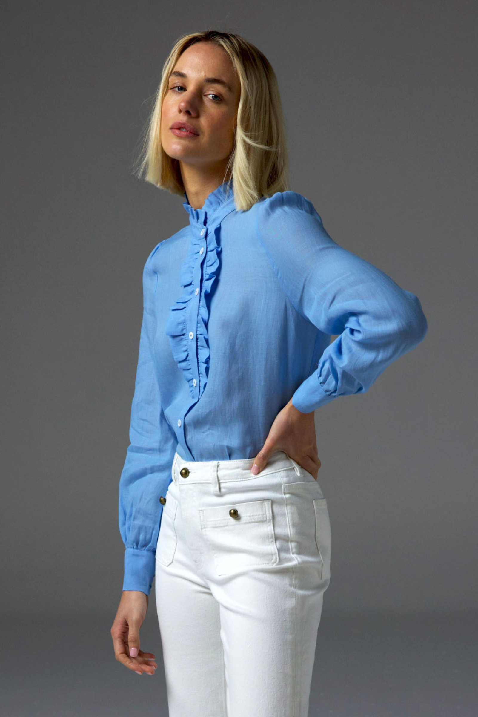 Dialect Top - Arctic Blue