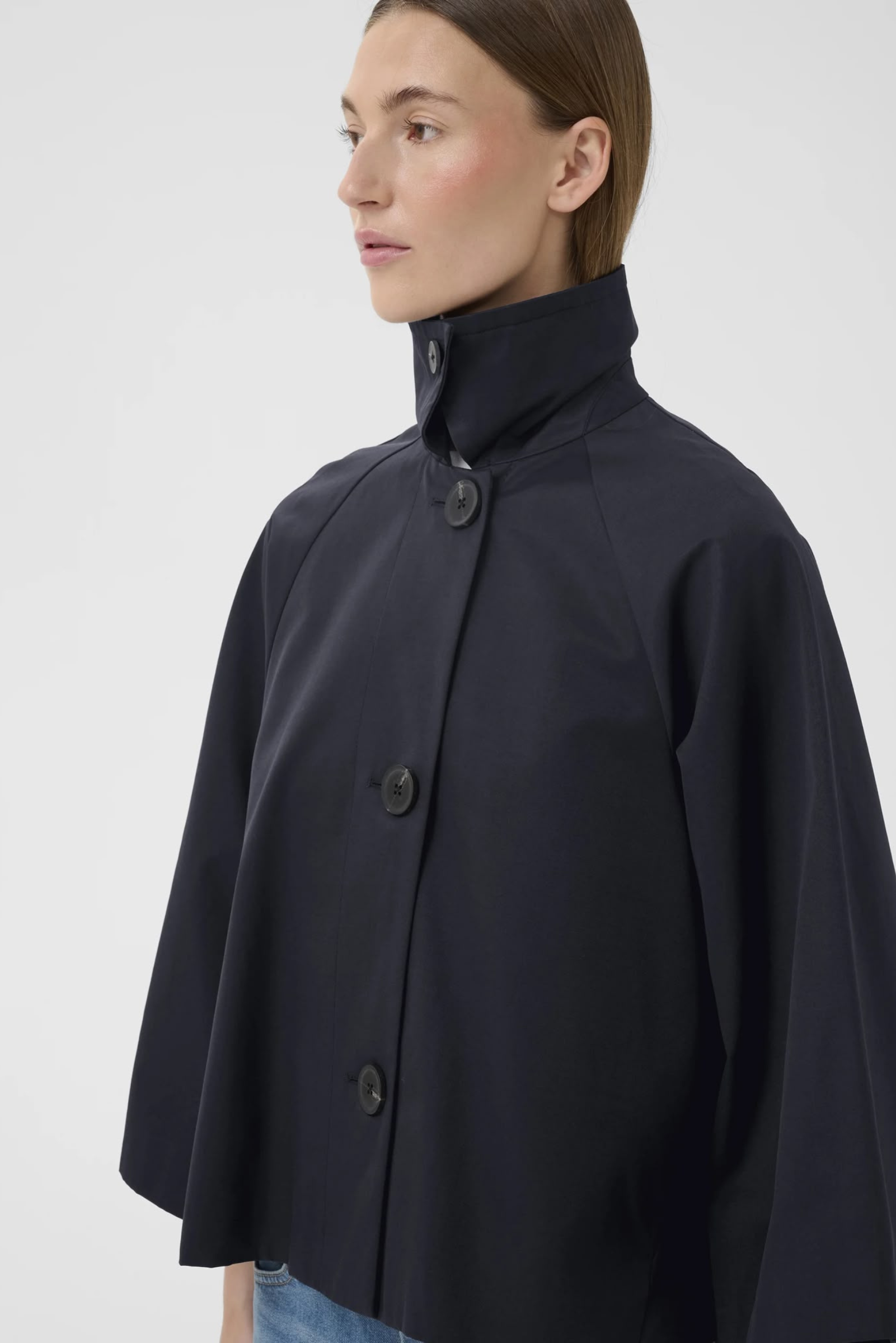 Hinona Cape Jacket - Marine Blue