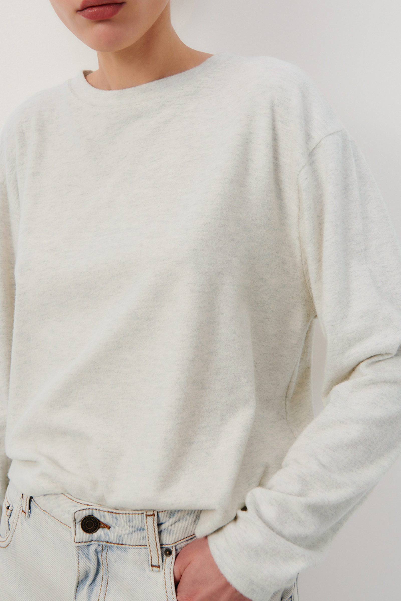 Ypawood Long Sleeve Tee - Natural