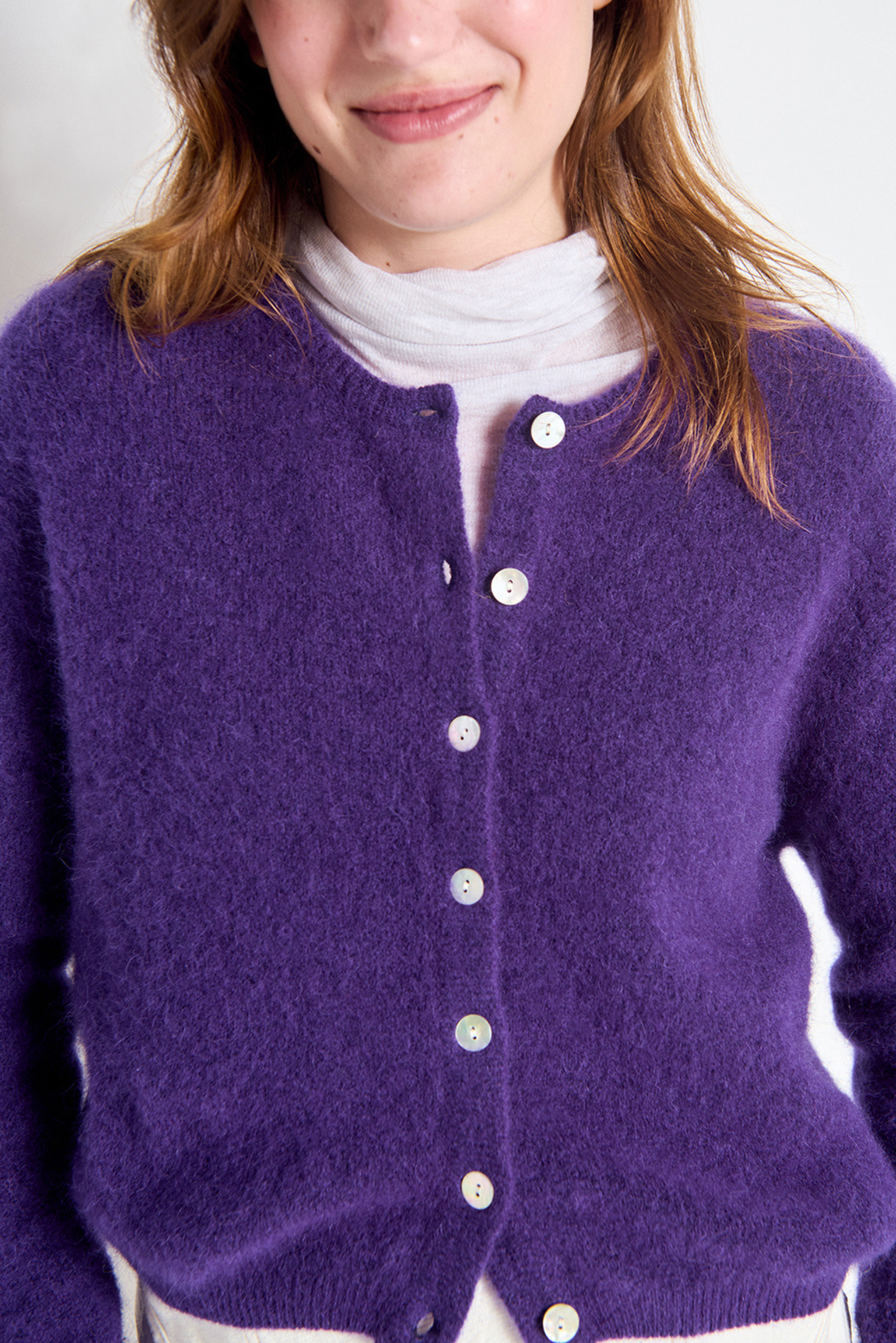 Vitow Cardigan - Eggplant