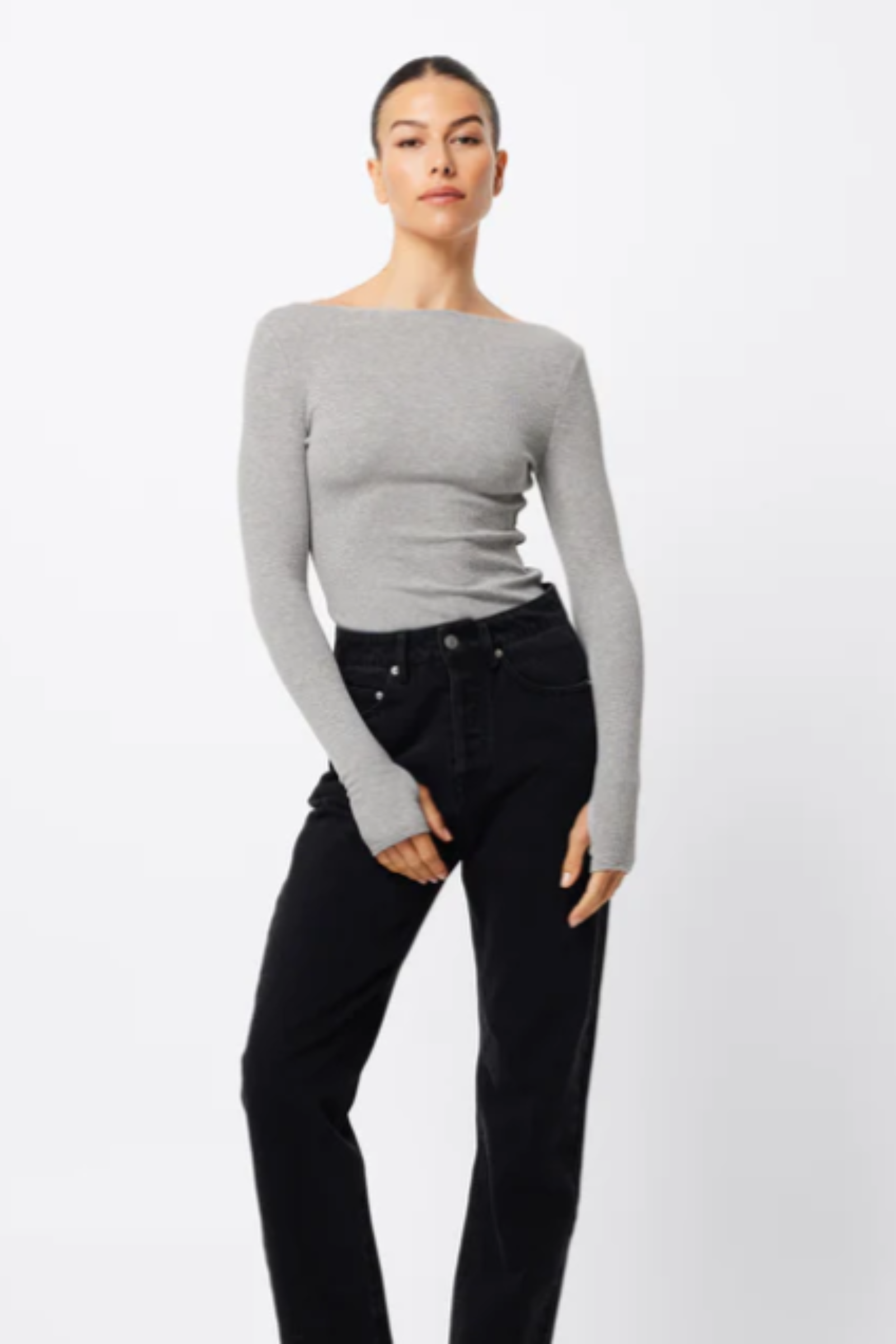 Camden Top - Grey Marle