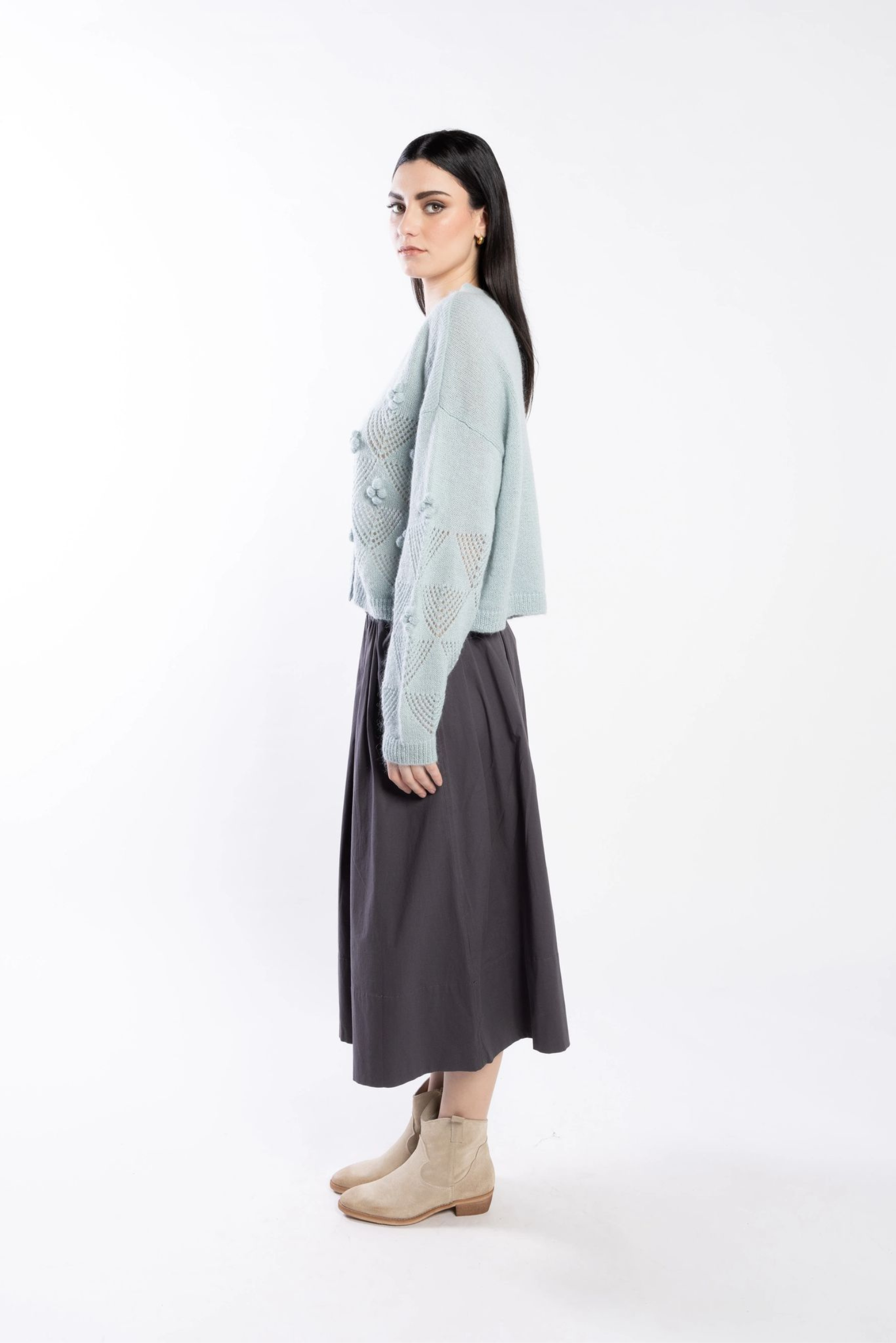 Thea Cardi - Duck Egg