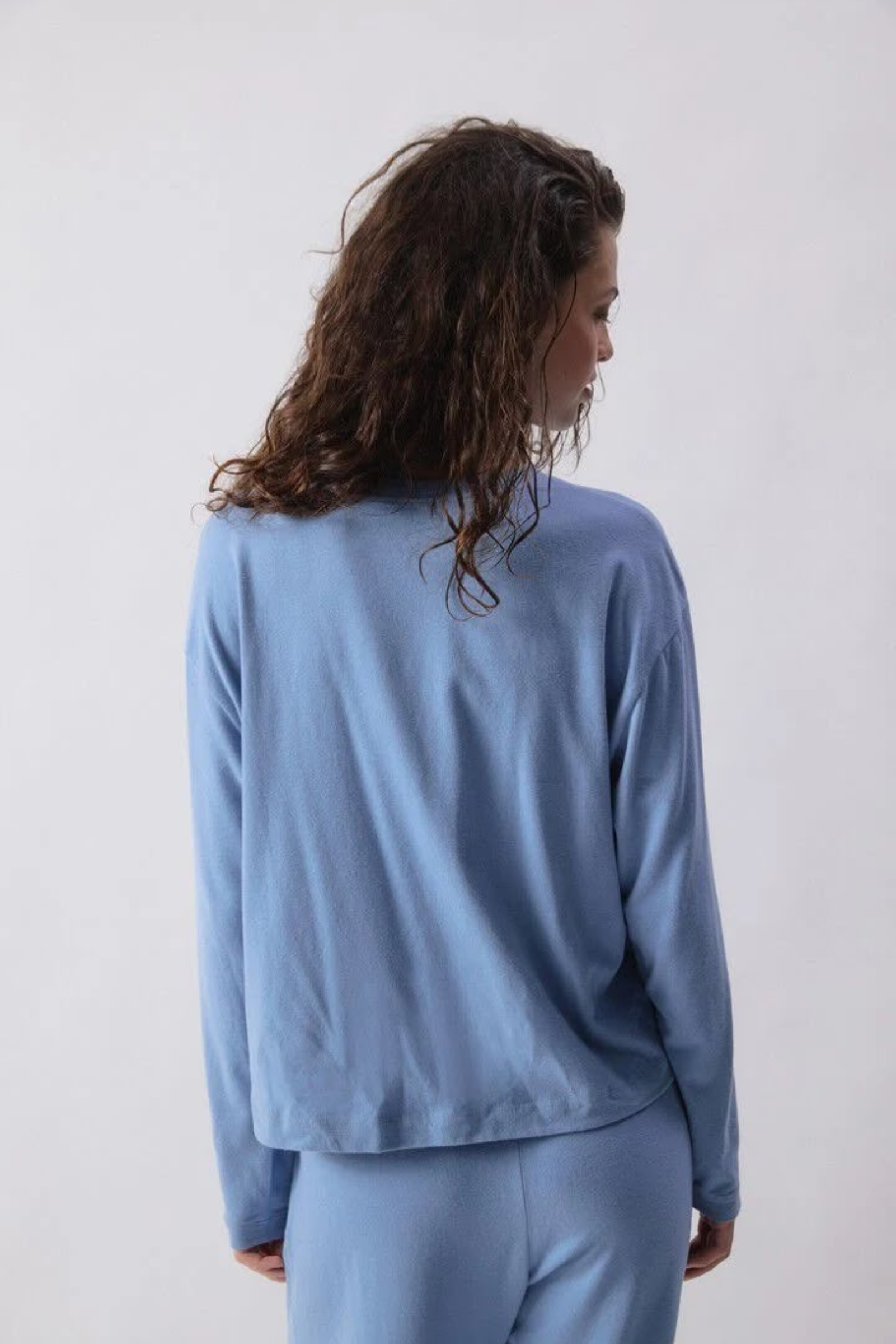 Ypawood L/S Tee - Blue