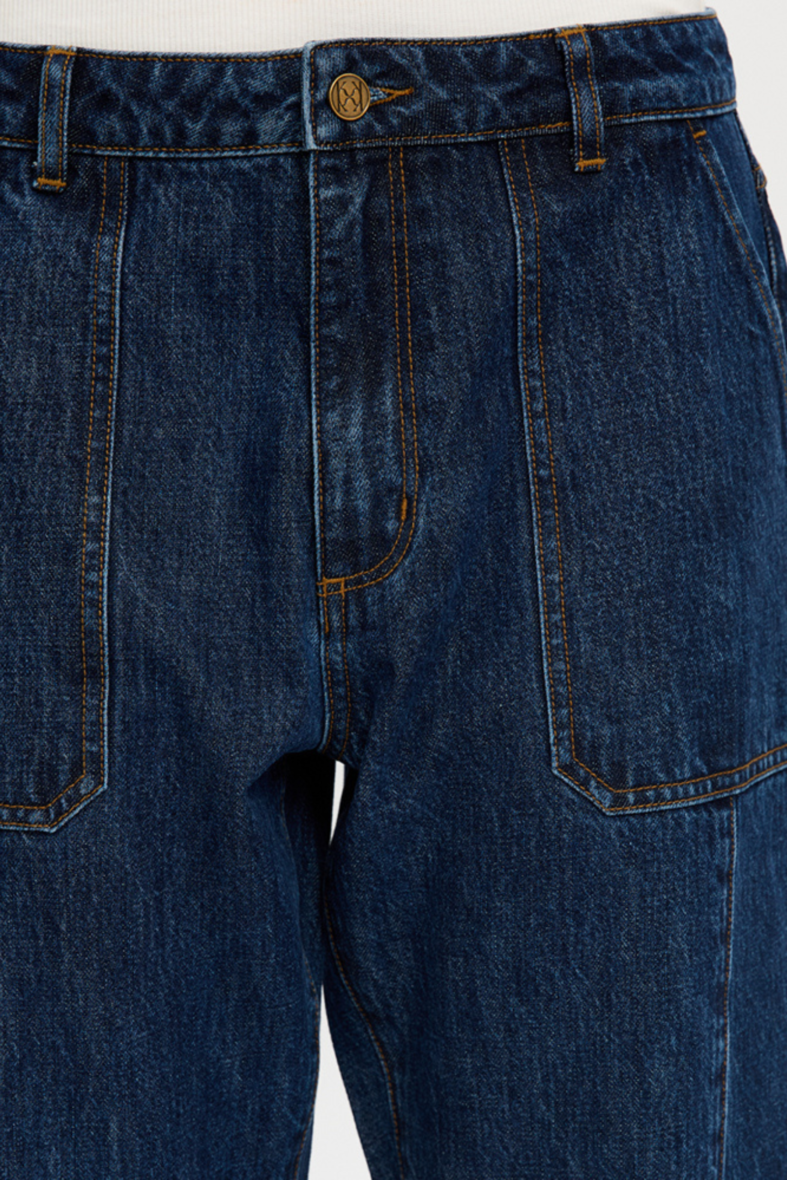 Jessica Cropped Barrel Jeans - Dark