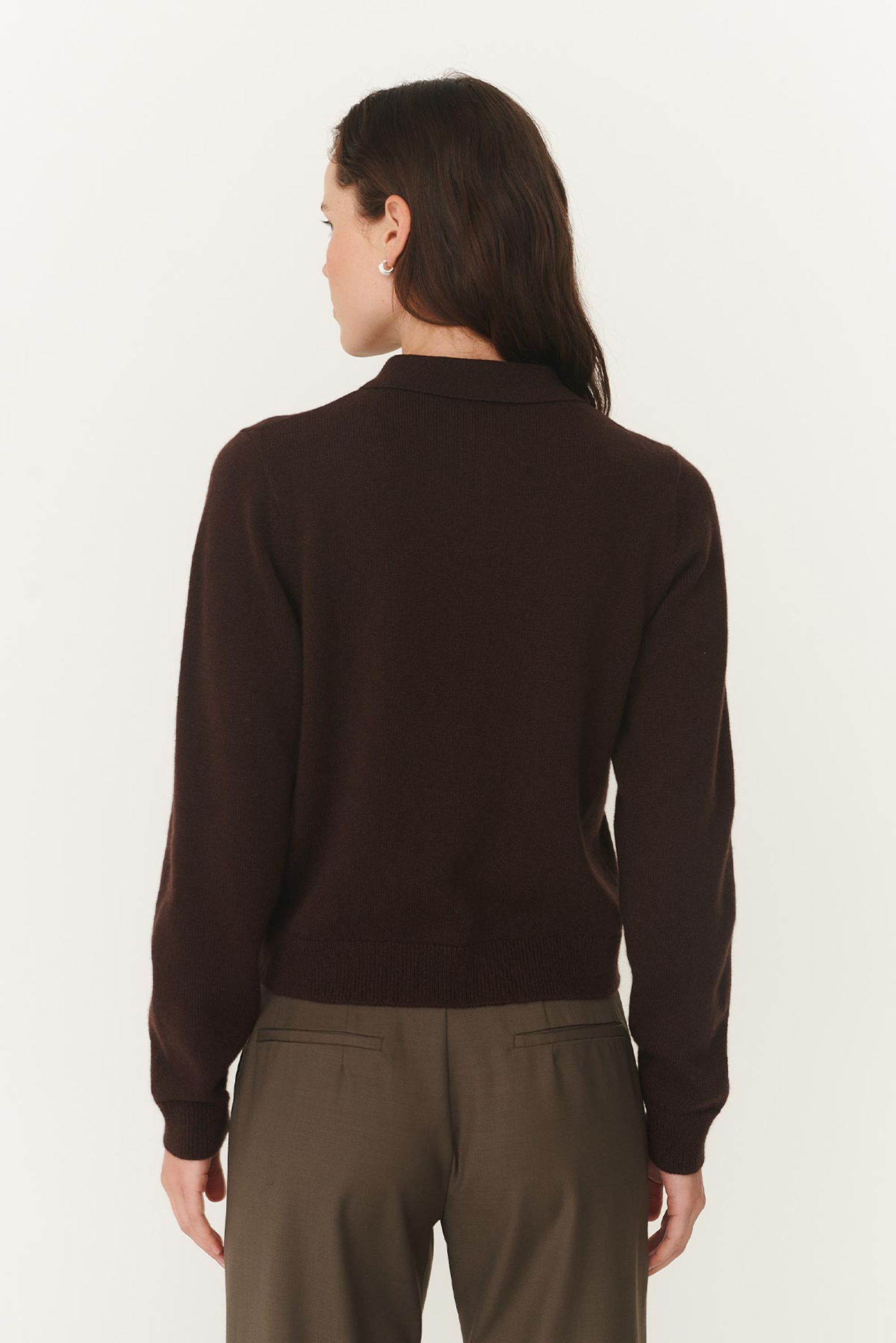 Celia Merino Knit Cardigan - Dark Cacao