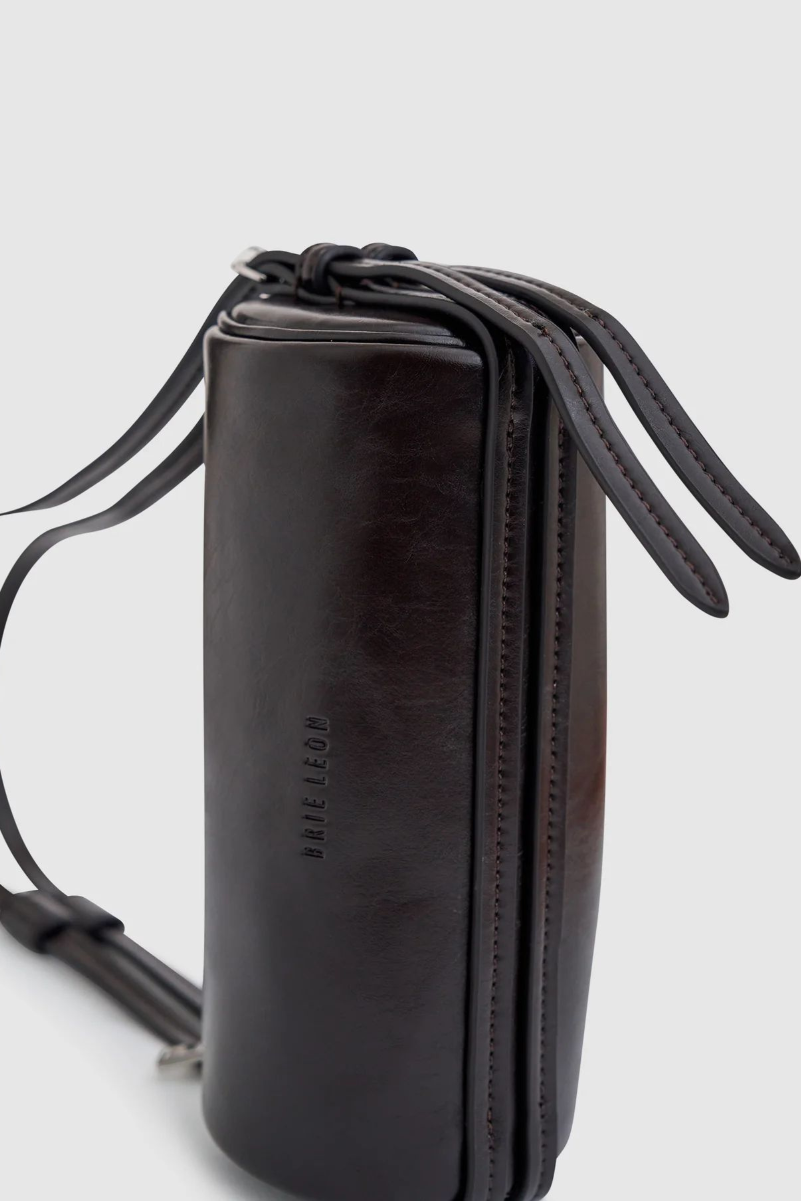 Brooke Mini Barrel Bag - Burnt Coffee