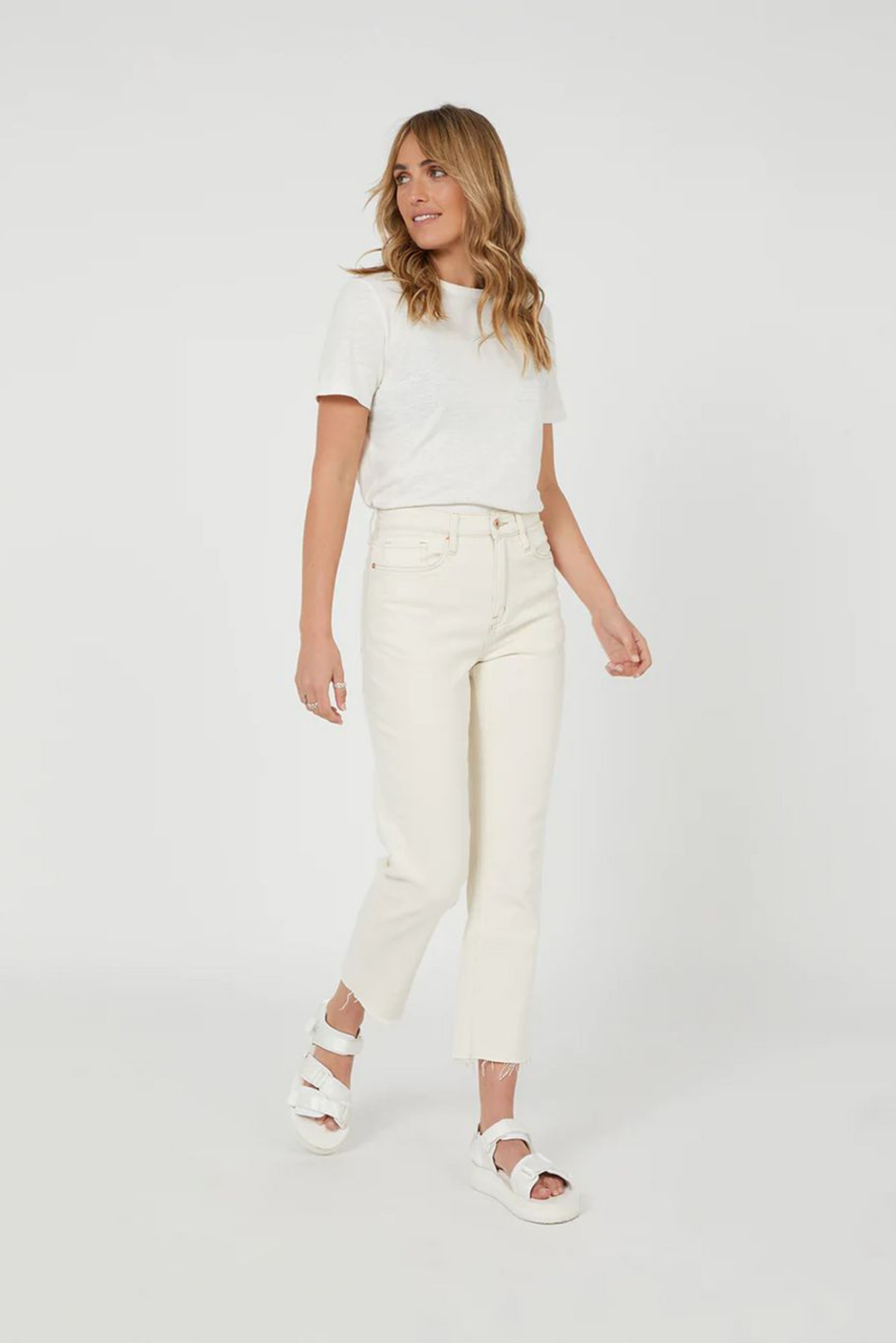 Outland Zoe Jeans - Ecru