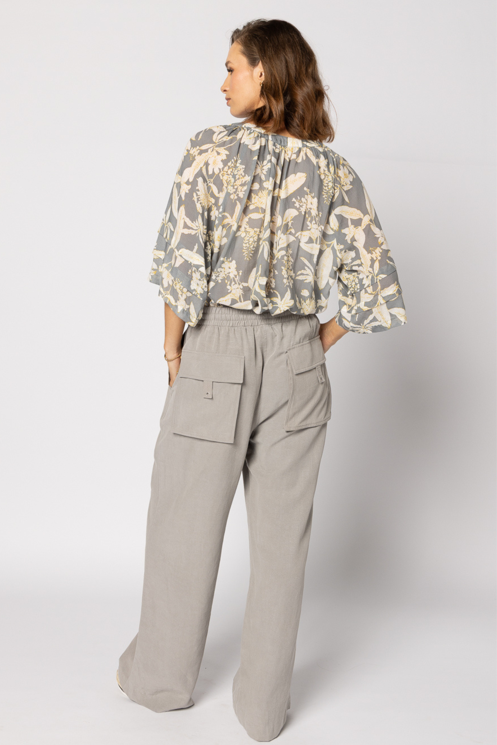 Frond Blouse - Dusk Floral