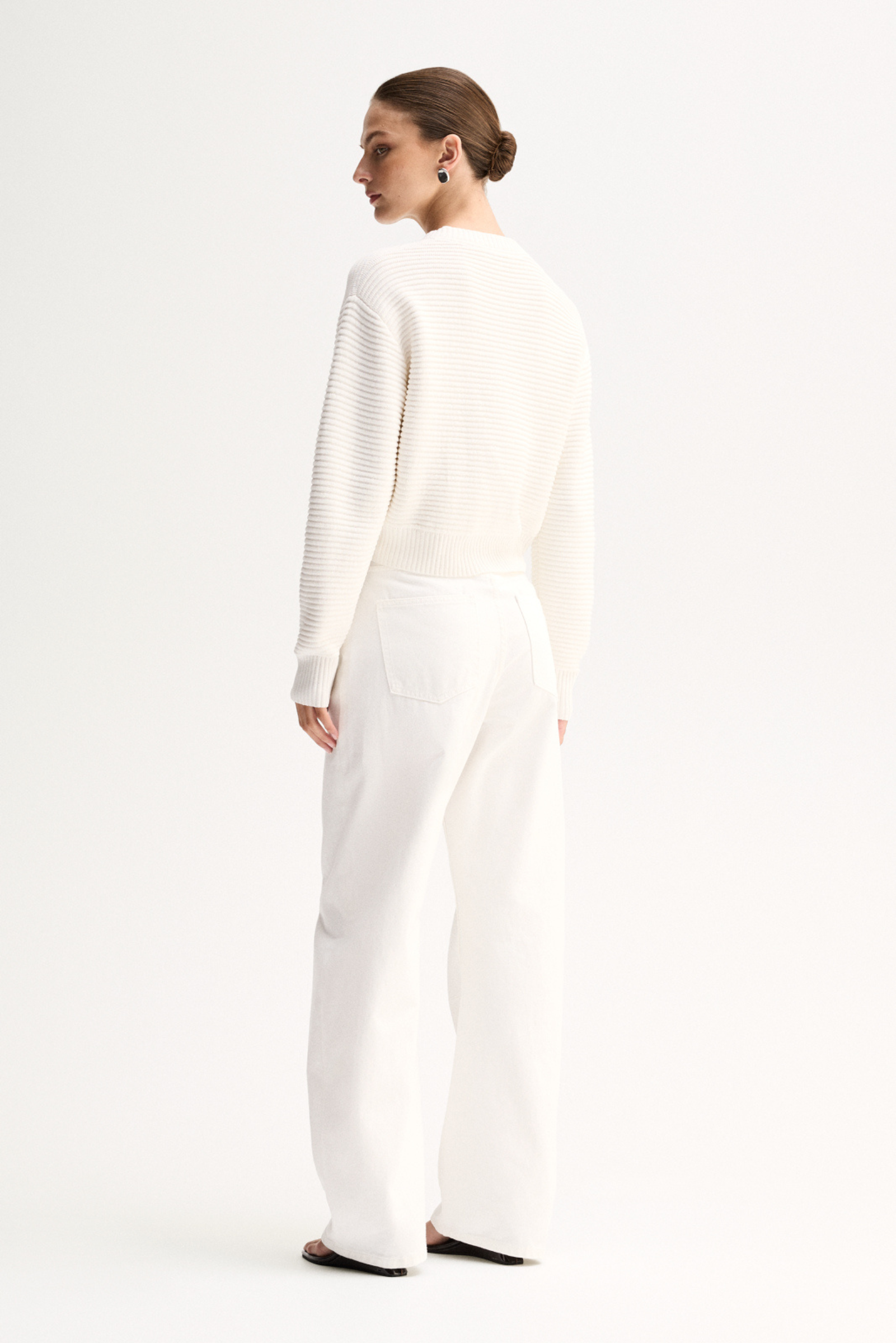 Lenna Knit Cardigan - White