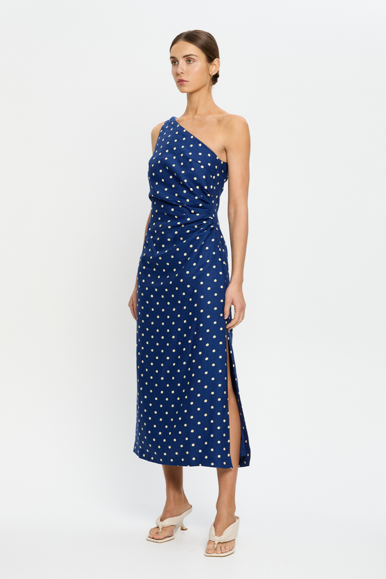 Lily Midi Dress - Navy
