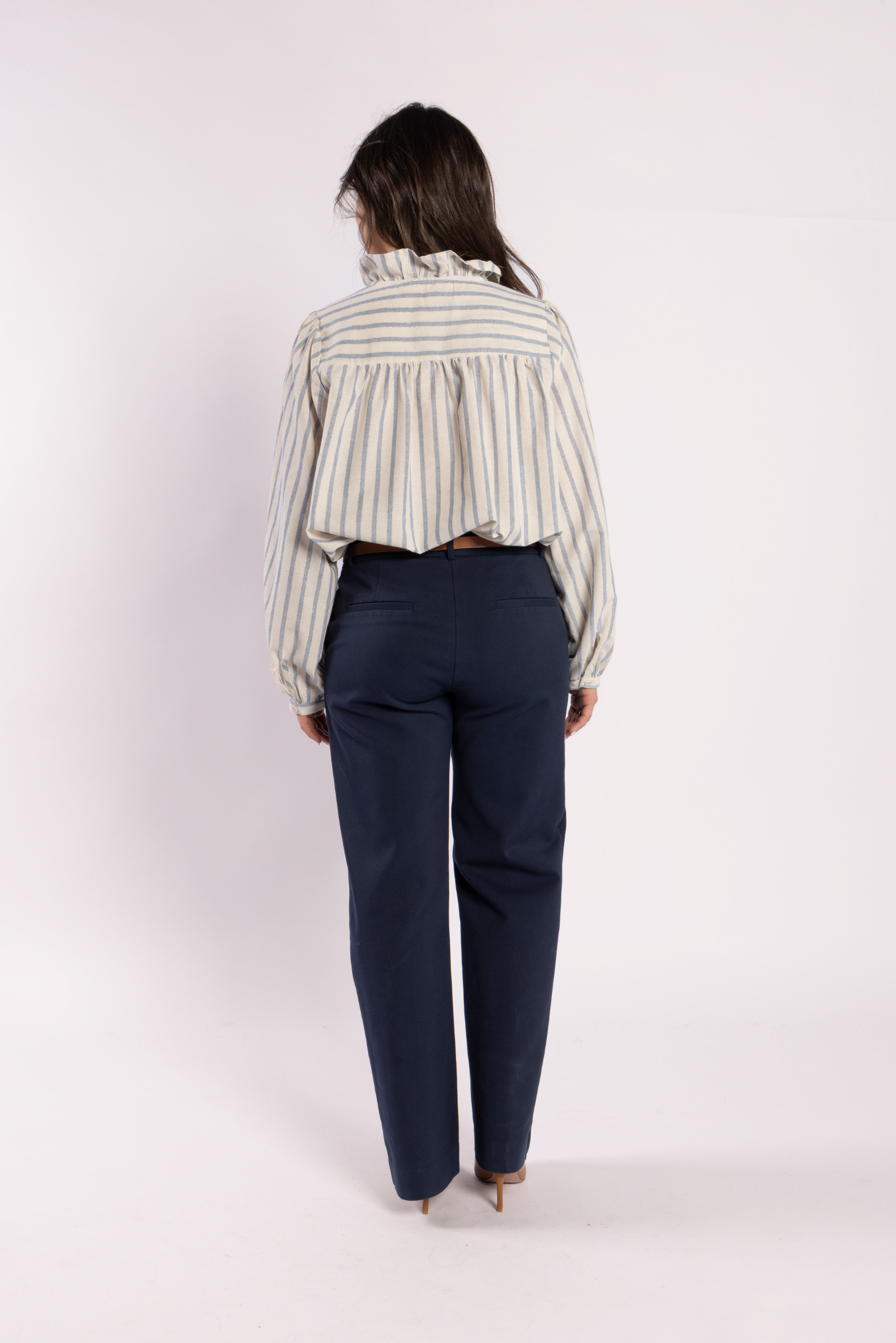C'est La Vive Blouse - Metallic Stripe