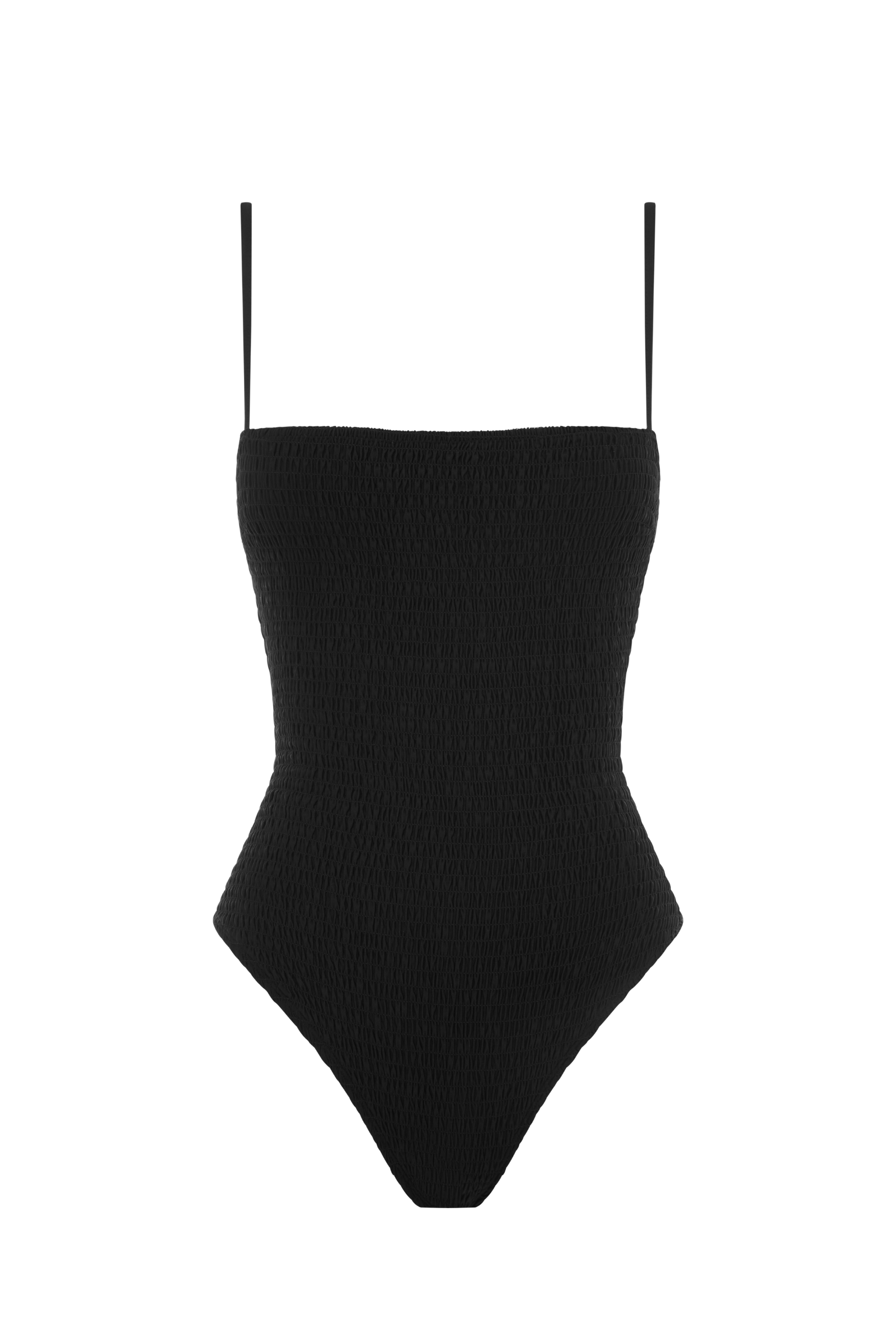 Shirred One Piece - Noir