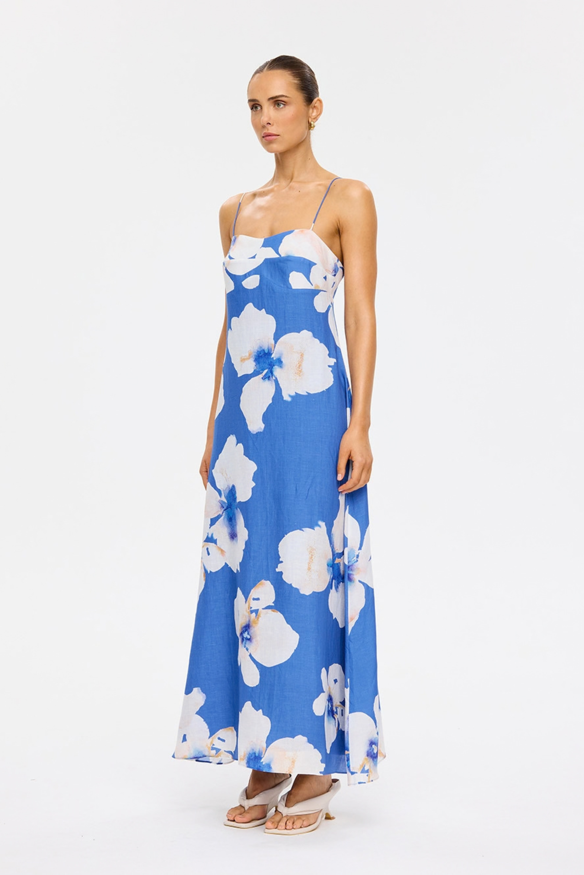 Rowena Strappy Maxi Dress - Blue