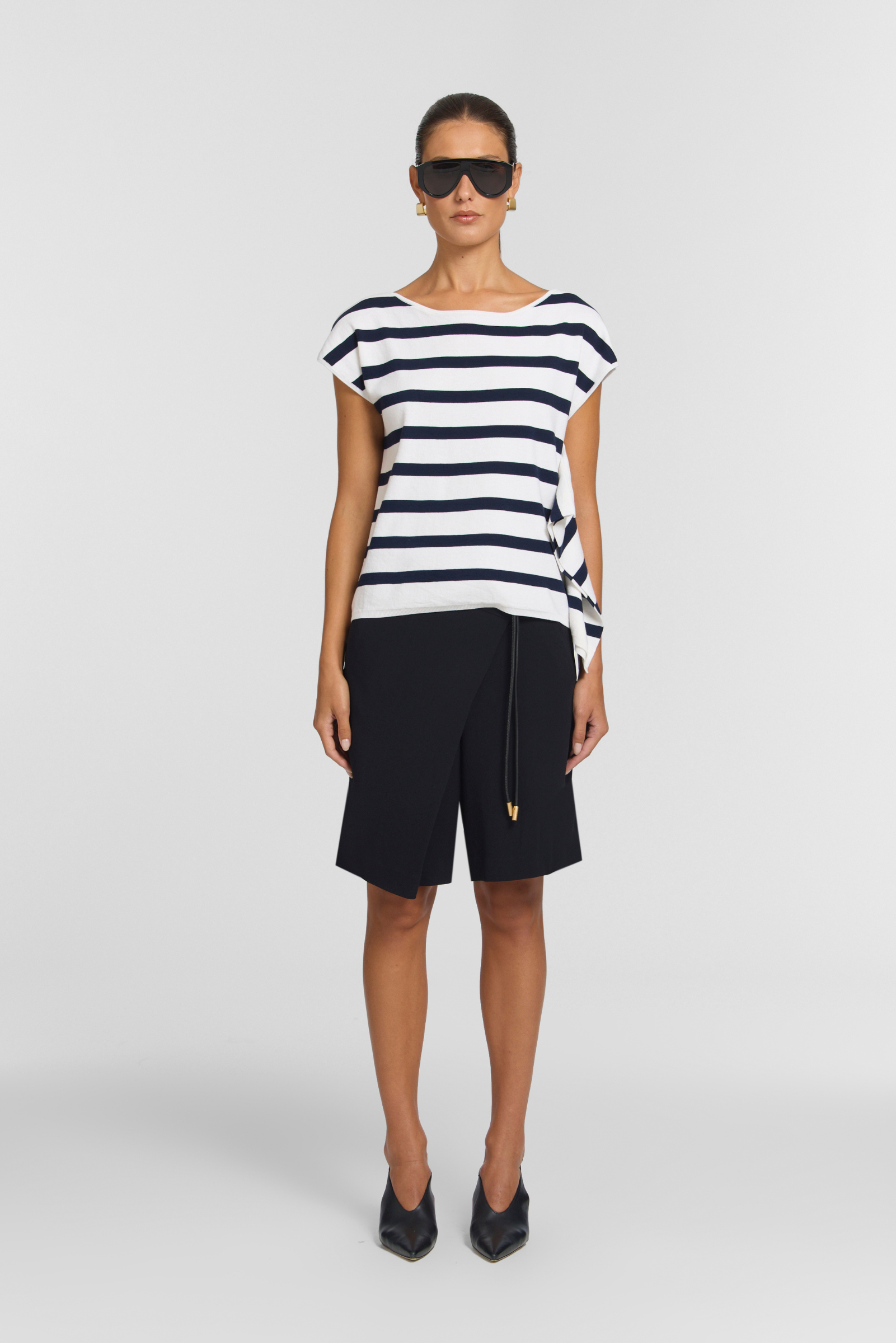 Villain Top - Blue Stripe