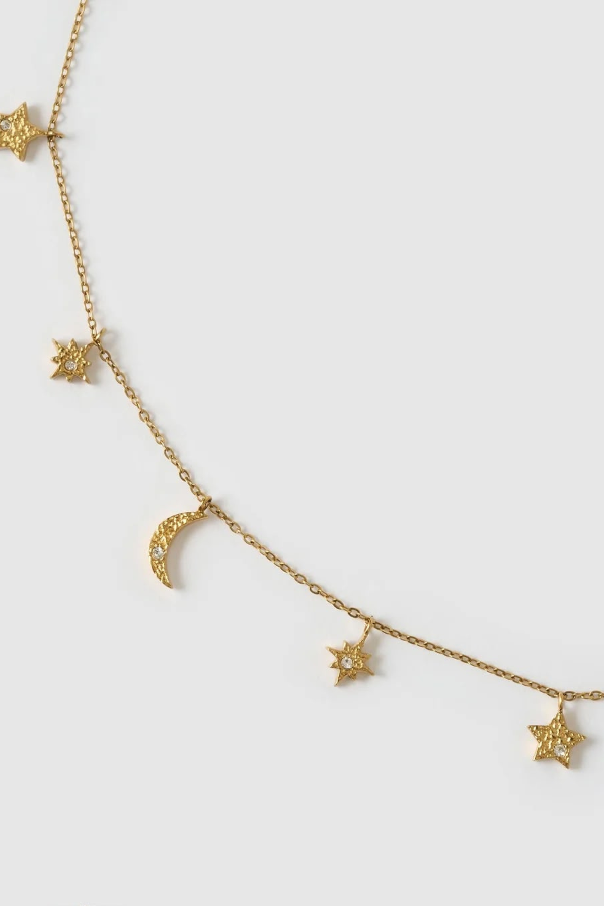 Moondust Charm Necklace - Gold
