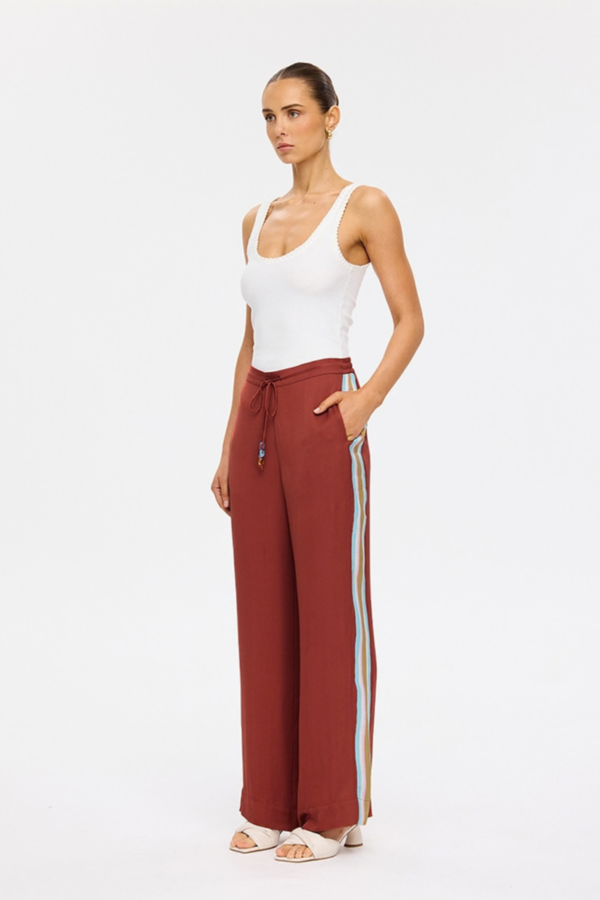 Enzo Pants - Maroon