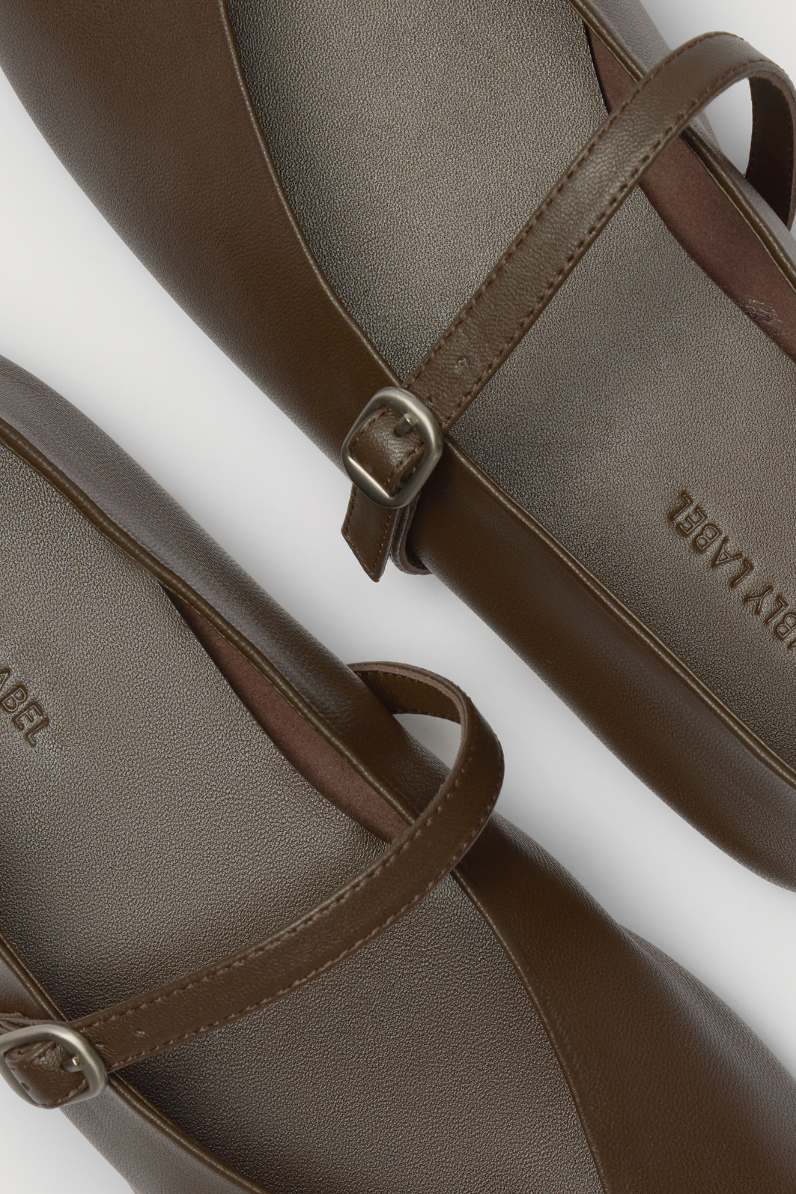 Millie Leather Ballet Flat - Walnut