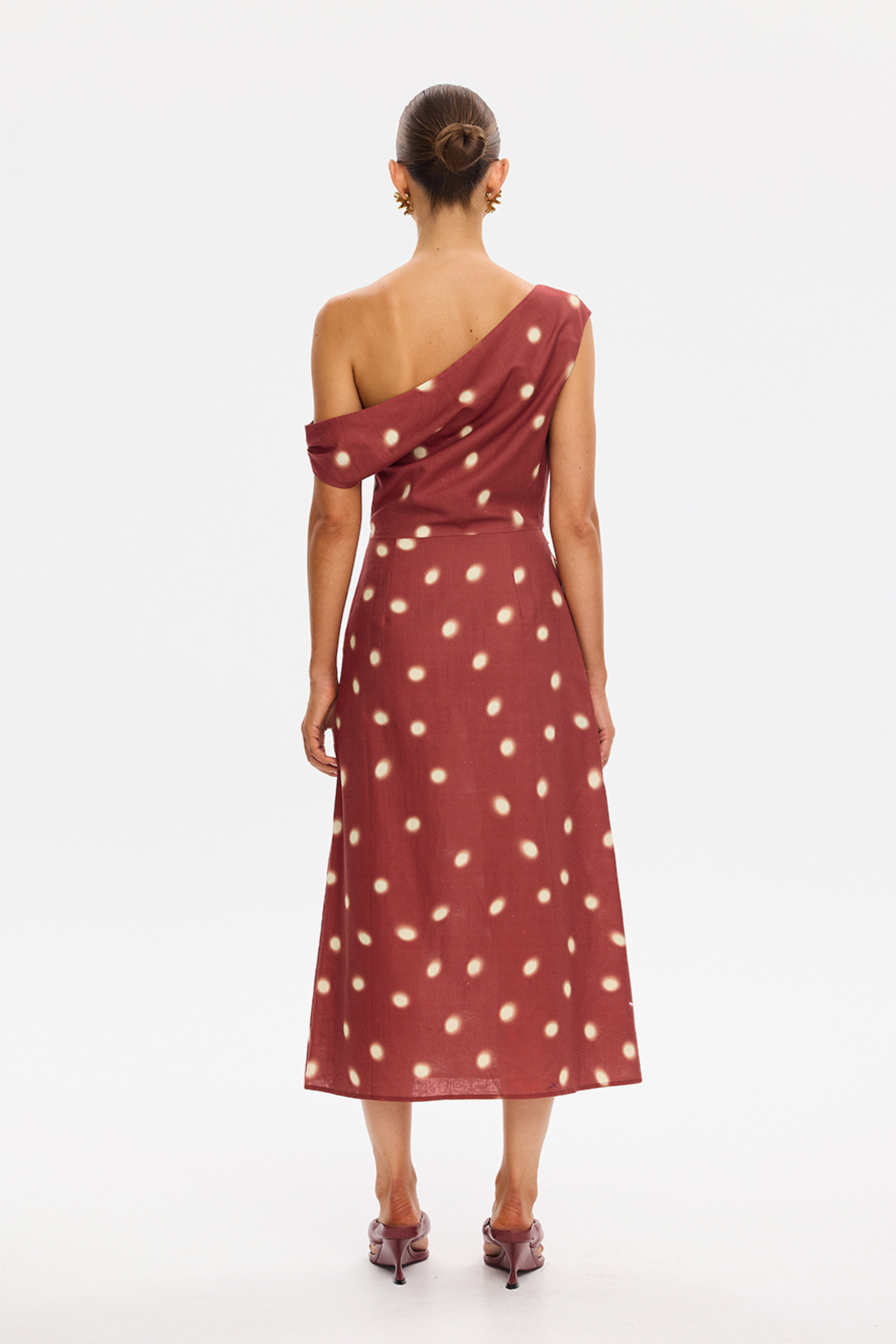 Saro Midi Dress - Brick
